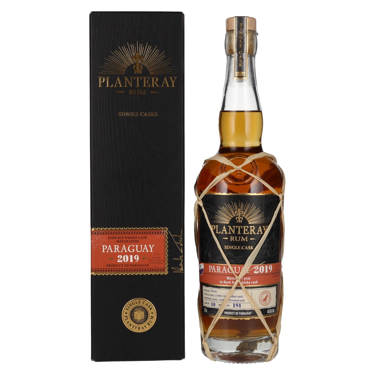 Planteray Rum PARAGUAY Kyroe Rye Cask Finish 2019 44,4% Vol. 0,7l in Giftbox