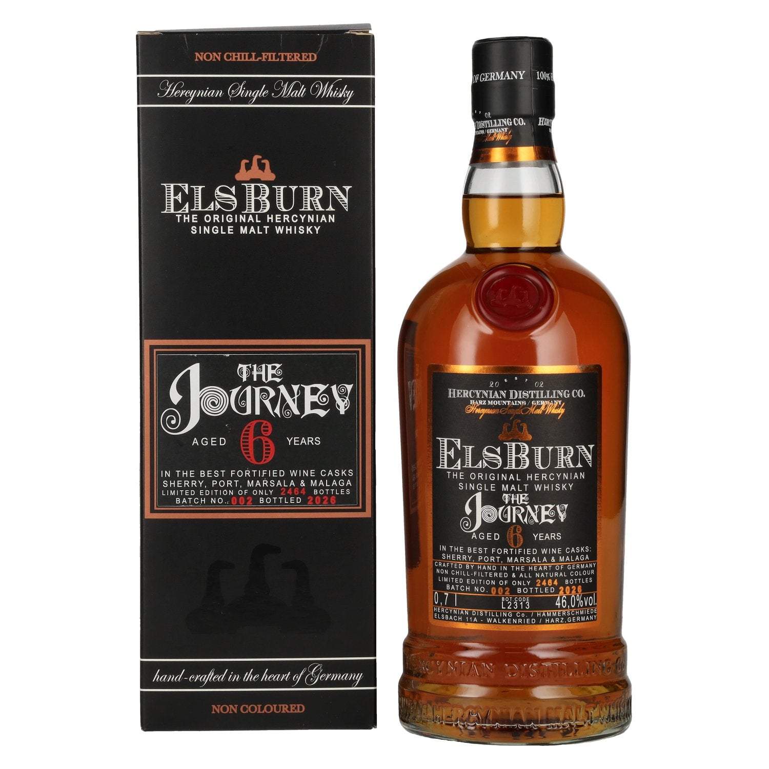 Elsburn 6 Years Old THE JOURNEY Single Malt Batch No. 002 2026 46% Vol. 0,7l in Giftbox