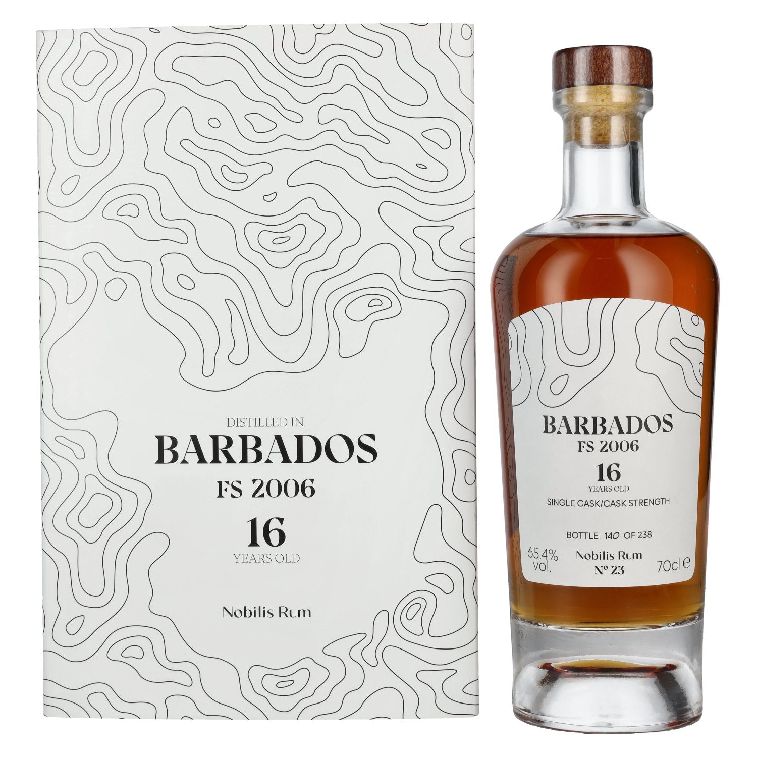 Foursquare 16 Years Old BARBADOS Nobilis Single Cask Cask Strength Rum 2006 65,4% Vol. 0,7l in Giftbox
