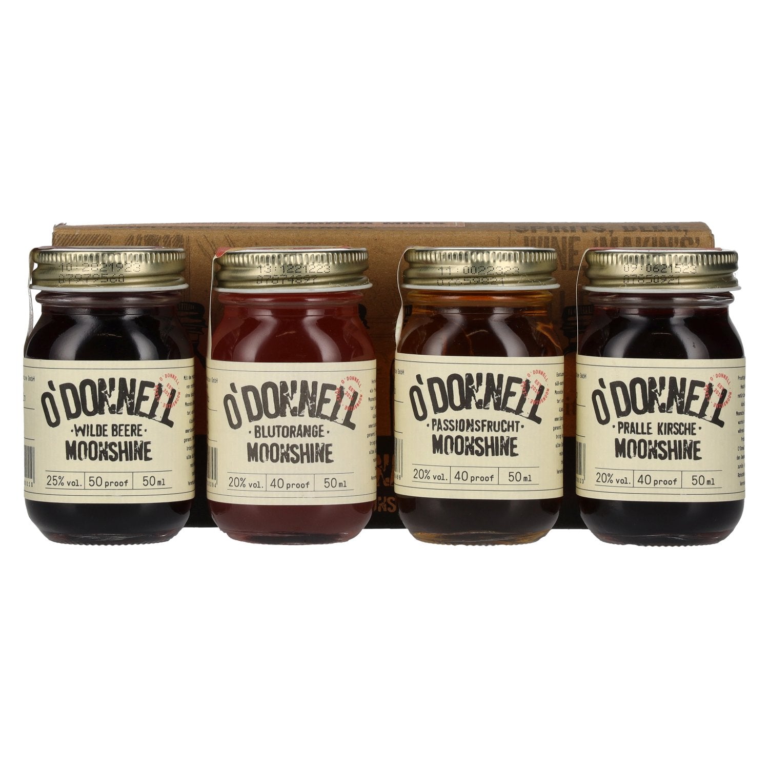 O'Donnell Moonshine SOMMER MINIS 21,3% Vol. 4x0,05l in Giftbox