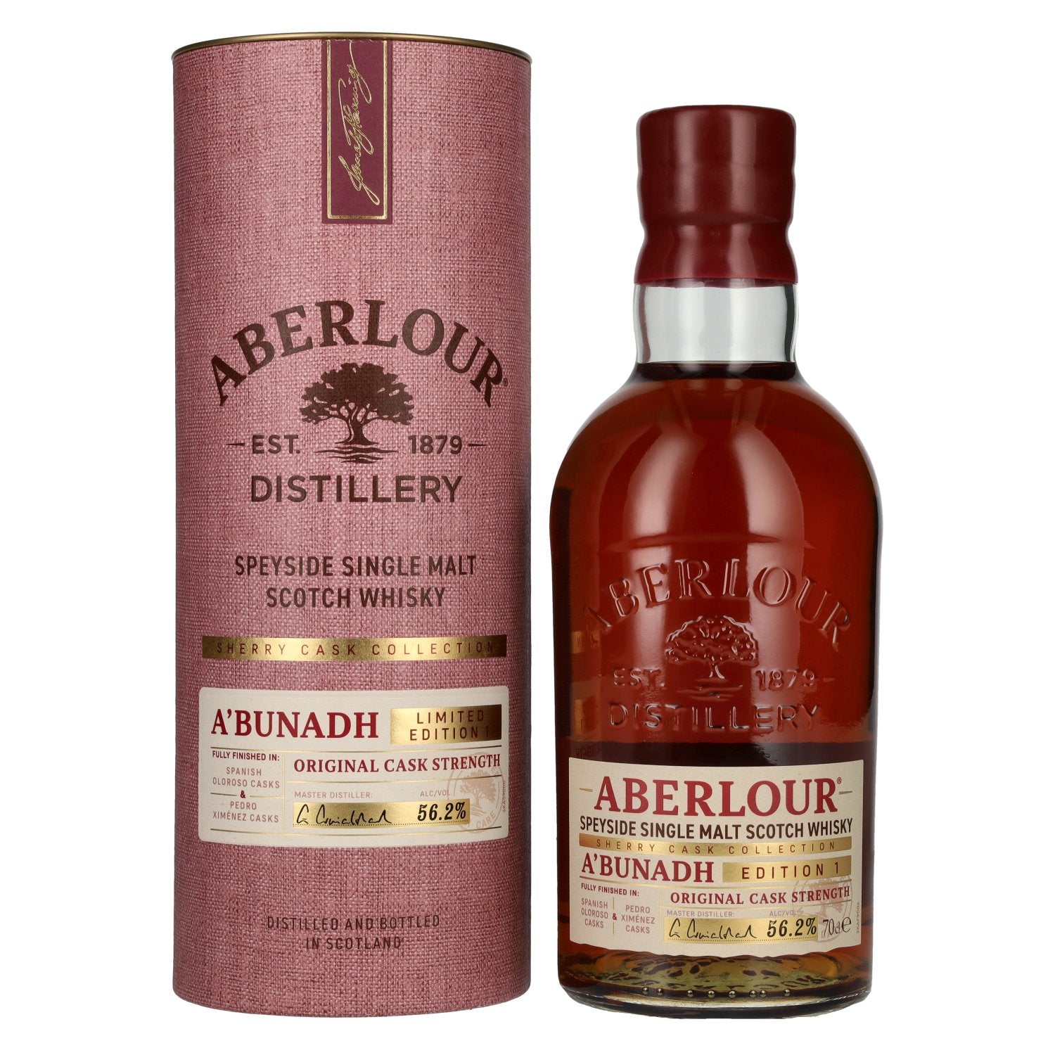 Aberlour A'BUNADH Original Cask Strength Sherry Cask Collection Limited Edition 1 56,2% Vol. 0,7l in Giftbox