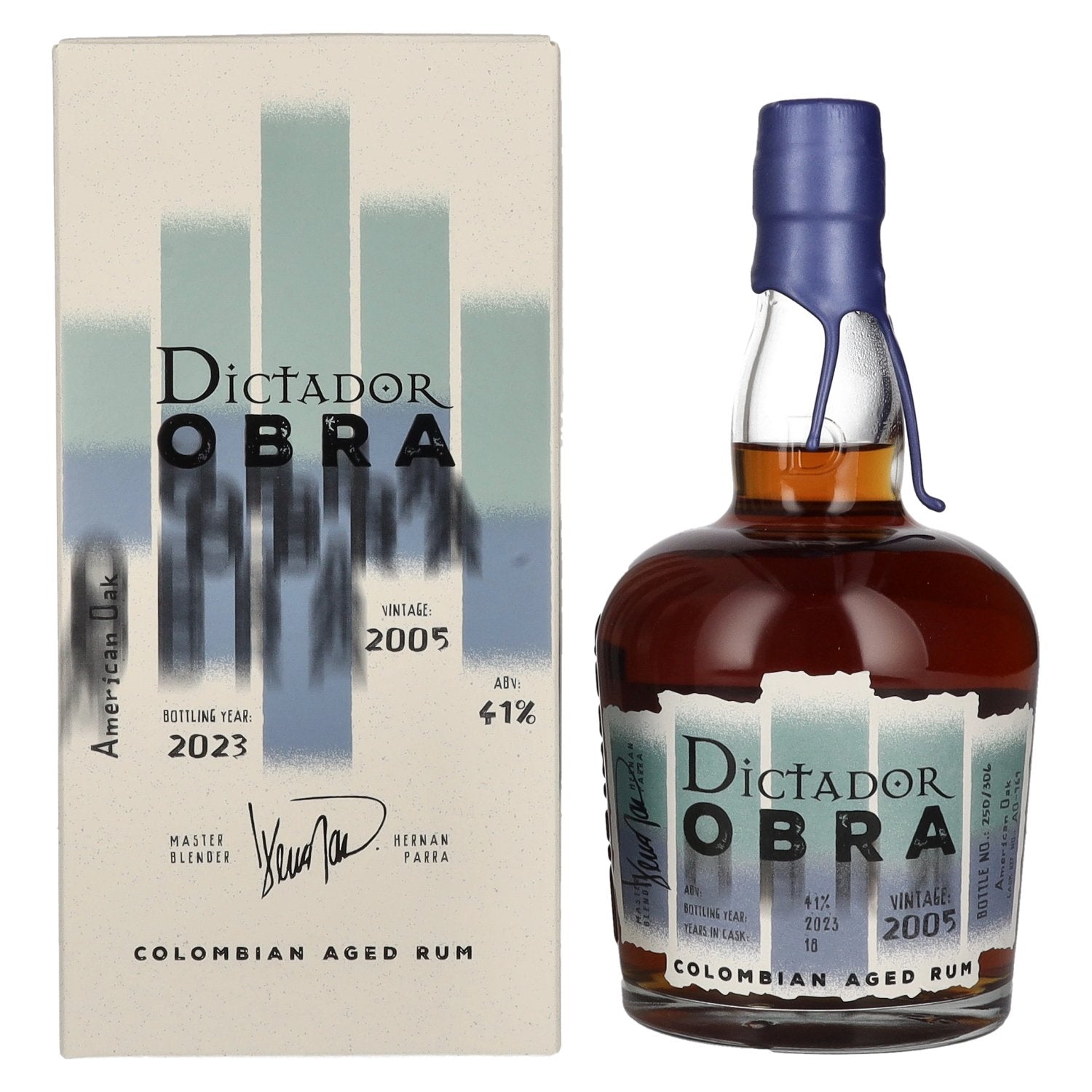 Dictador OBRA VINTAGE 18 Years Old AMERICAN OAK CASK Rum 2005 41% Vol. 0,7l in Giftbox