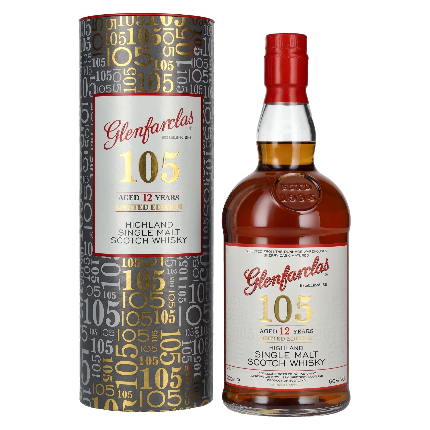 Glenfarclas 105 12 Years Old Highland Single Malt The Hourglass Limited Edition 60% Vol. 0,7l in Giftbox