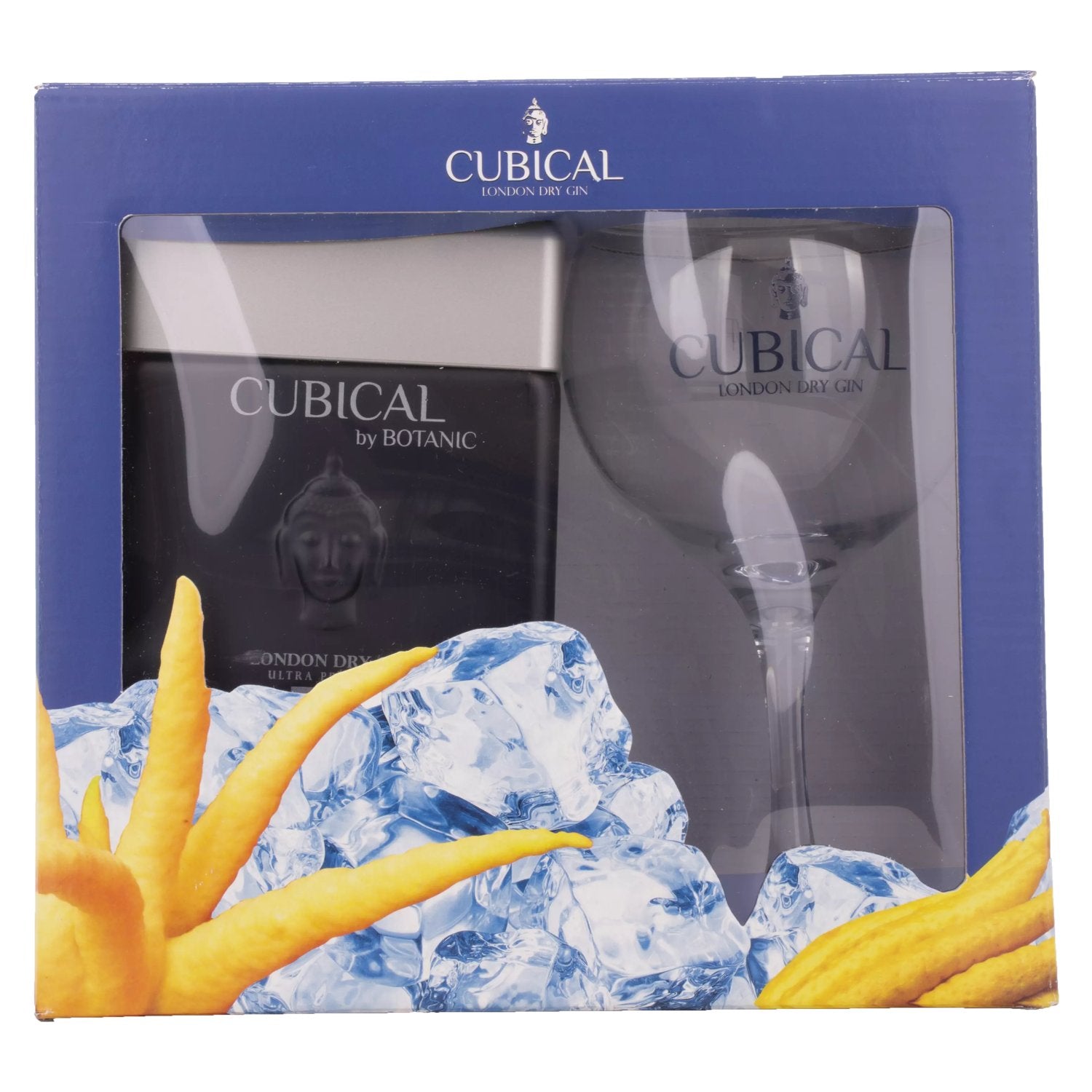 Cubical Ultra Premium London Dry Gin 45% Vol. 0,7l in Giftbox with glass