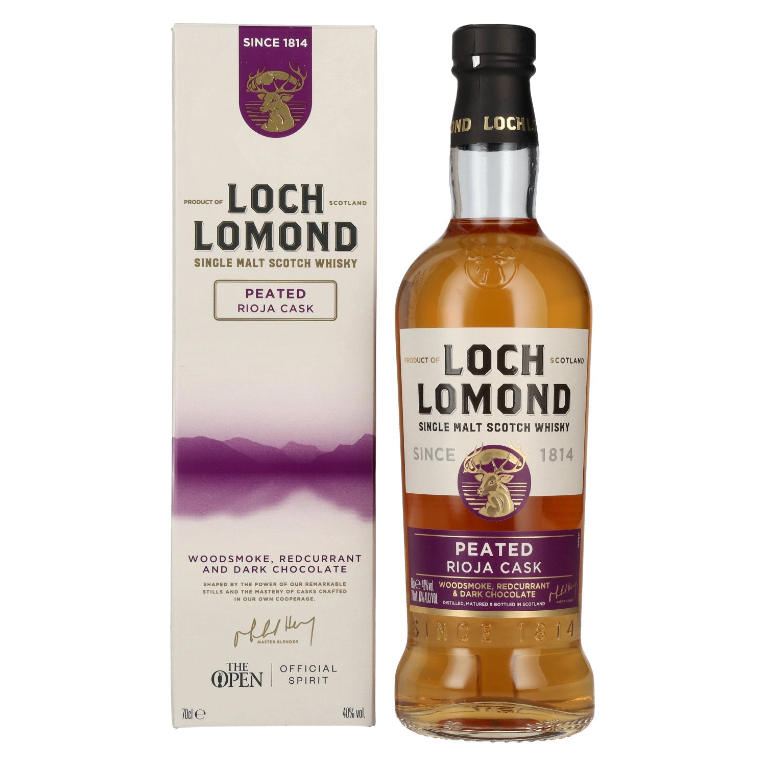 Loch Lomond THE ORIGINAL Peated Rioja Cask Single Malt 40% Vol. 0,7l in Giftbox