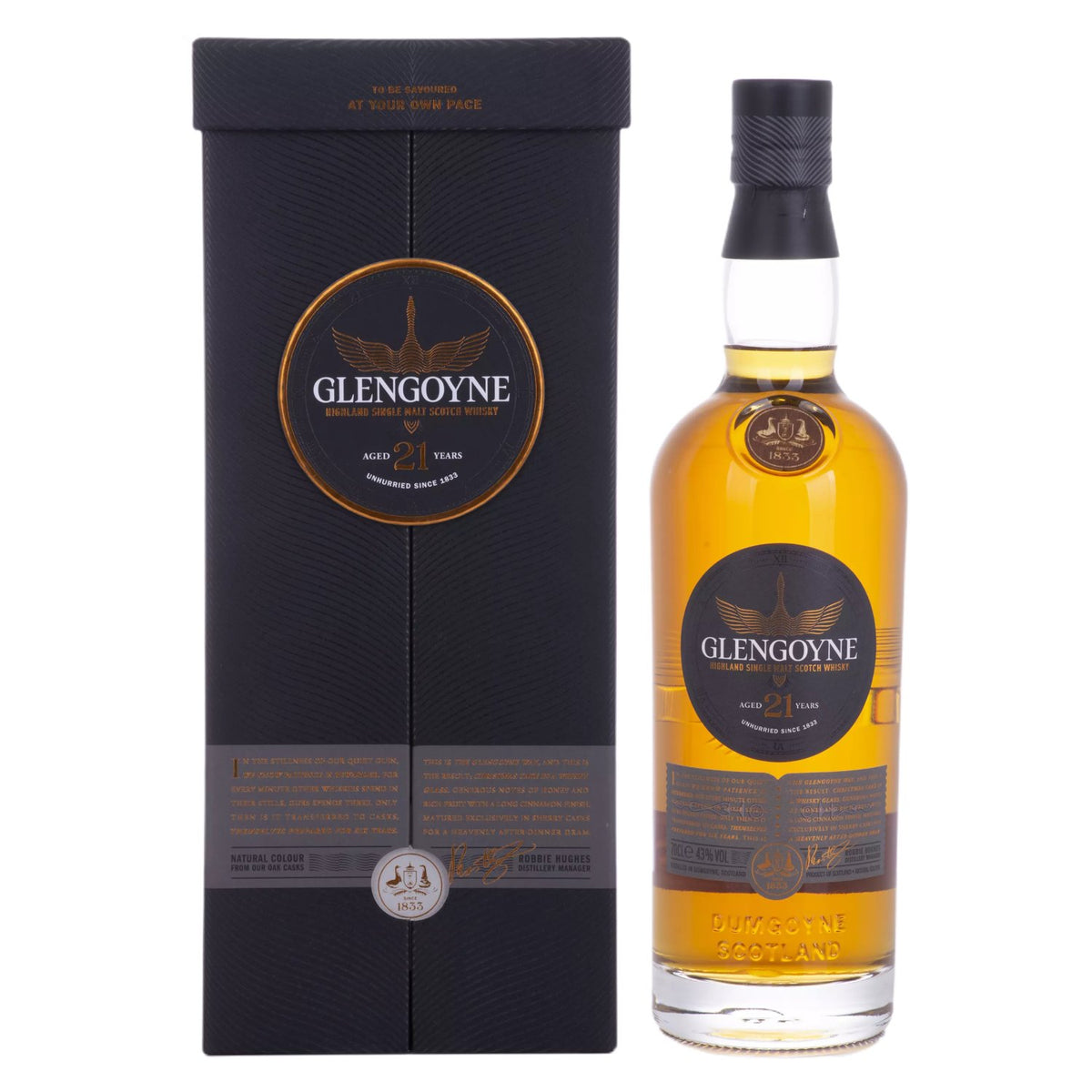 Glengoyne 21 Years Old Highland Single Malt Scotch Whisky 43% Vol. 0,7l in Giftbox