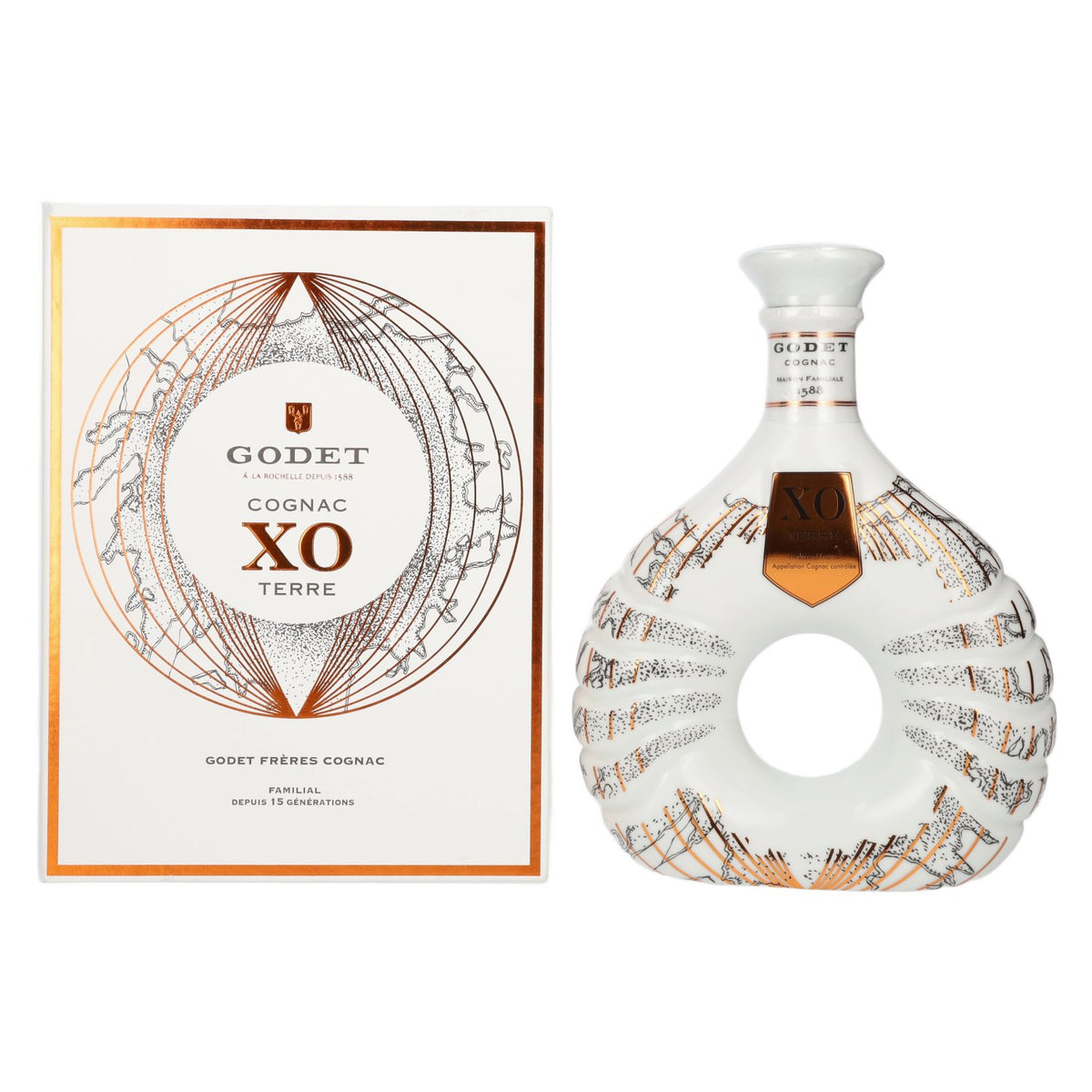 Godet Cognac XO TERRE 40% Vol. 0,7l in Giftbox