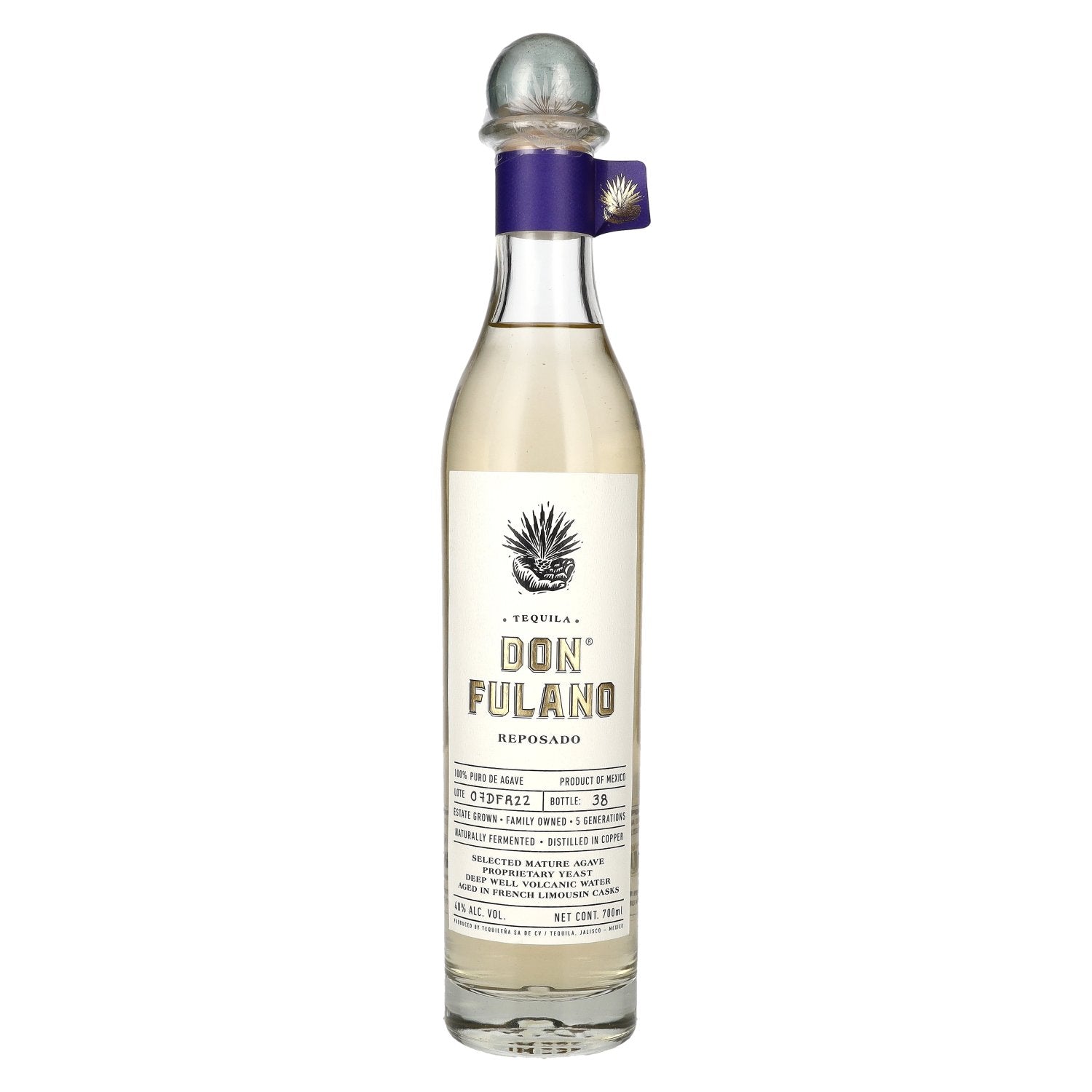 Don Fulano Tequila REPOSADO 100% Puro de Agave 40% Vol. 0,7l