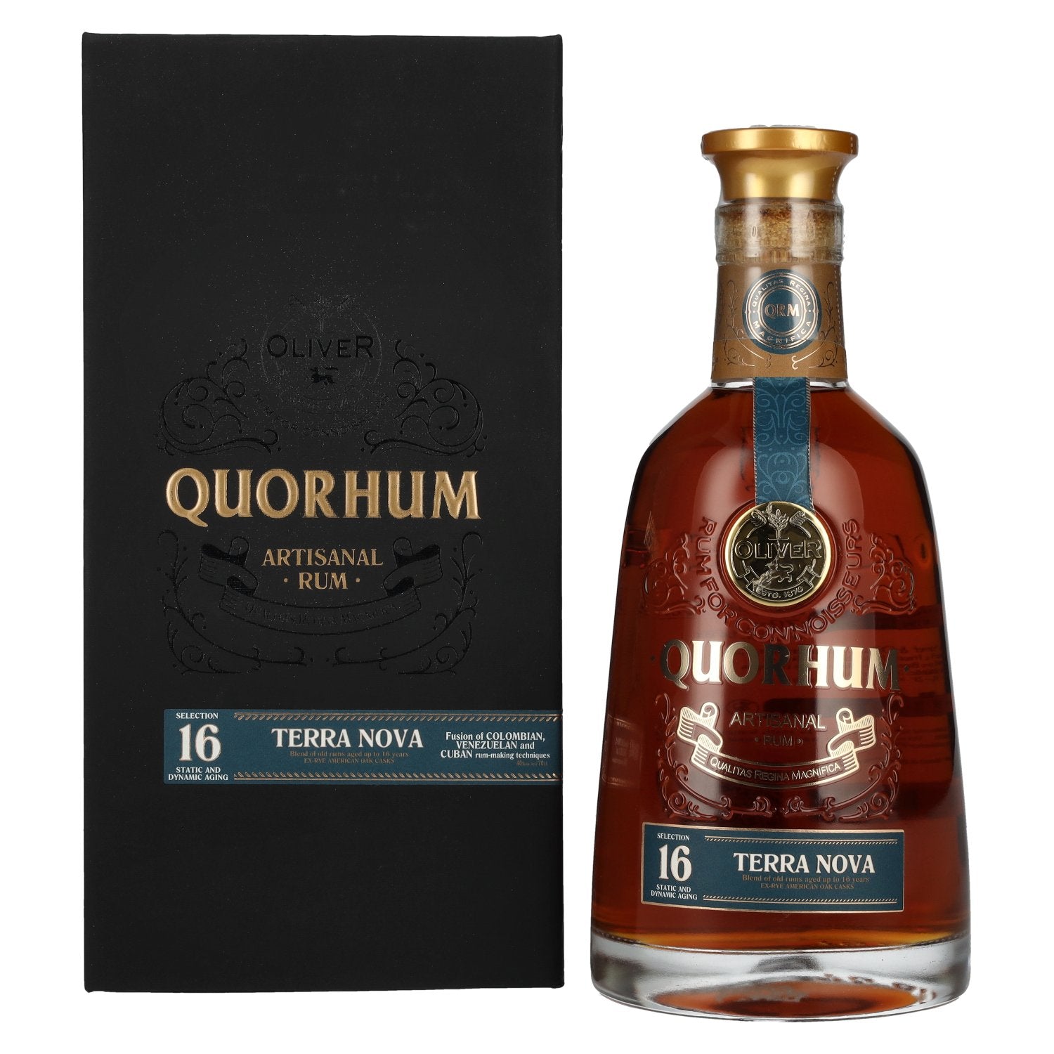 Ron Quorhum 16 Sistema Solera TERRA NOVA 40% Vol. 0,7l in Giftbox