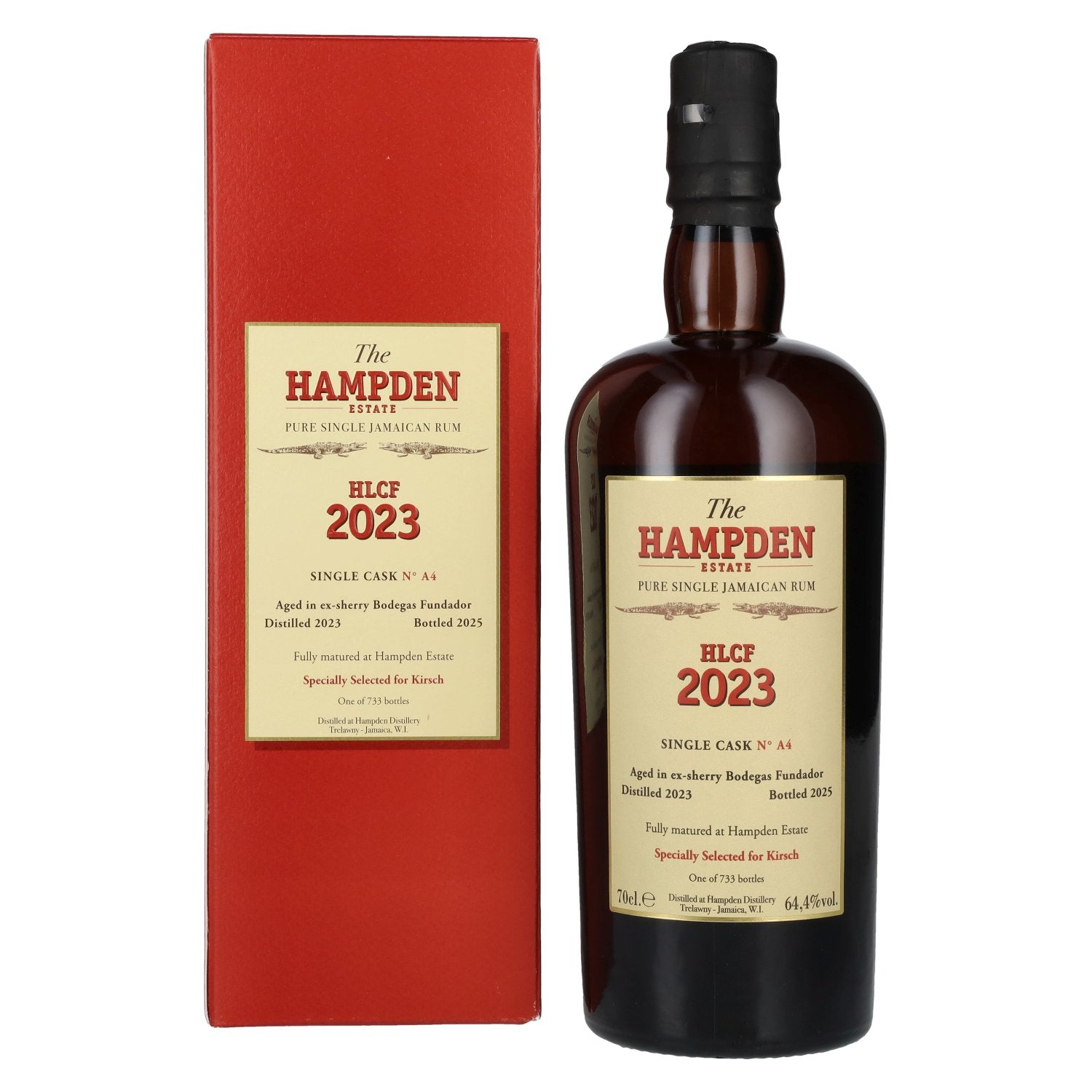 Hampden HLCF Sherry Bodegas Fundador Pure Single Cask Jamaican Rum 2023 64,4% Vol. 0,7l in Giftbox