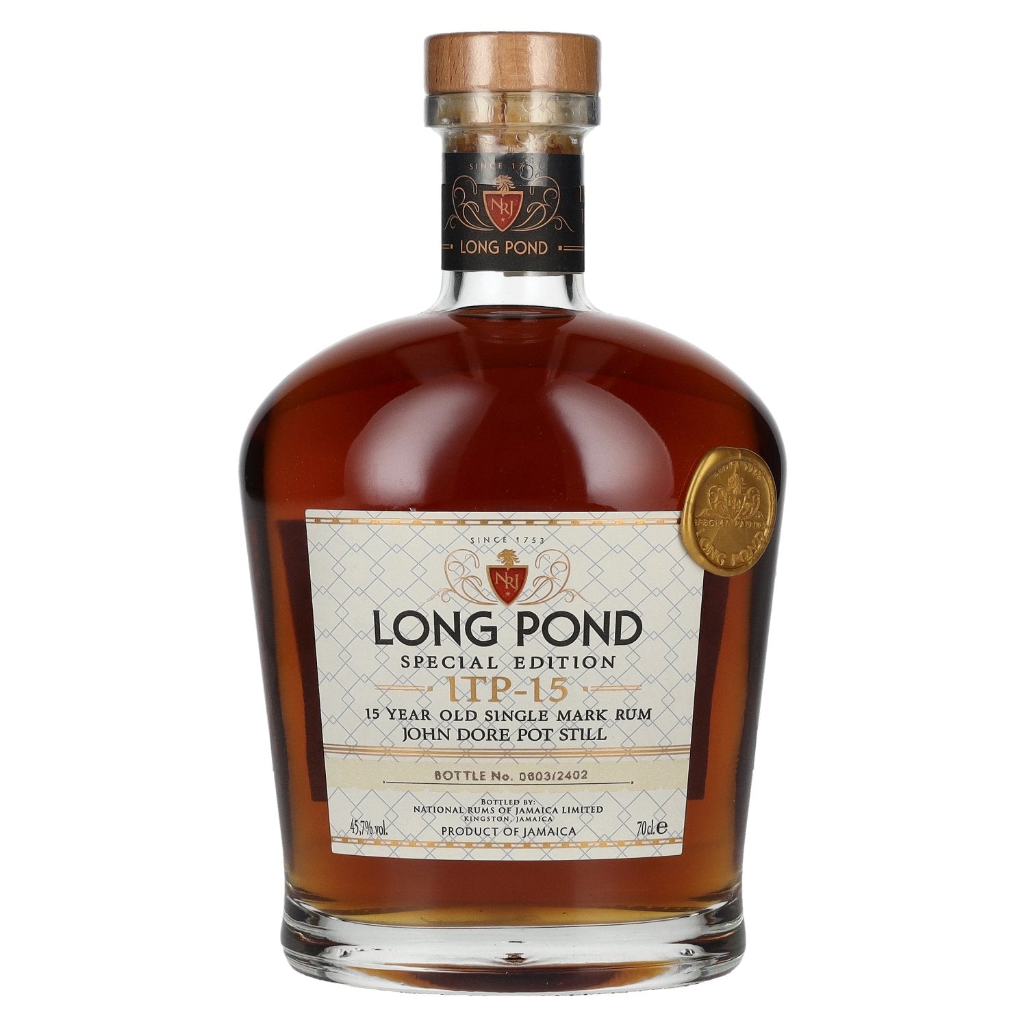 Long Pond Special Edition 15 Years Old Single Mark Rum ITP 15 45,7% Vol. 0,7l