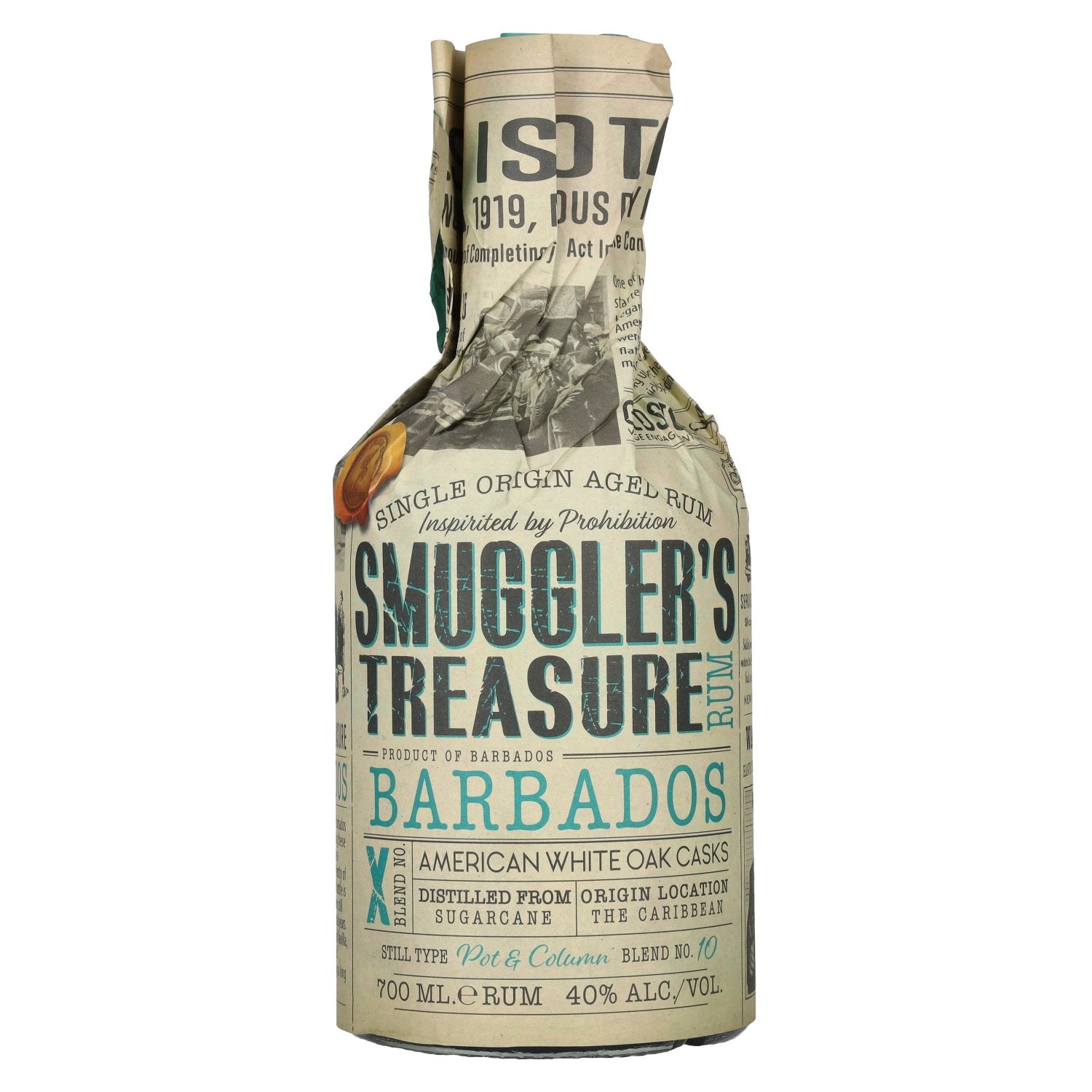 Smuggler's Treasure BARBADOS Single Origin Aged Rum 40% Vol. 0,7l