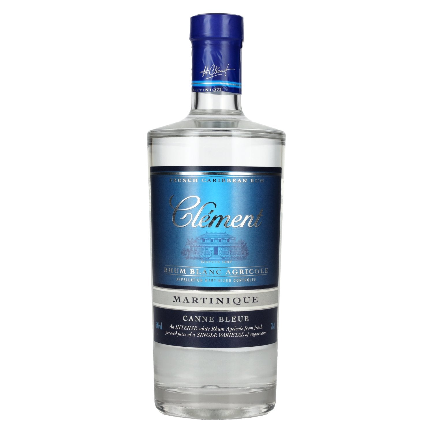 Clement Rhum Blanc Agricole Martinique Canne Bleue 50% Vol. 0,7l