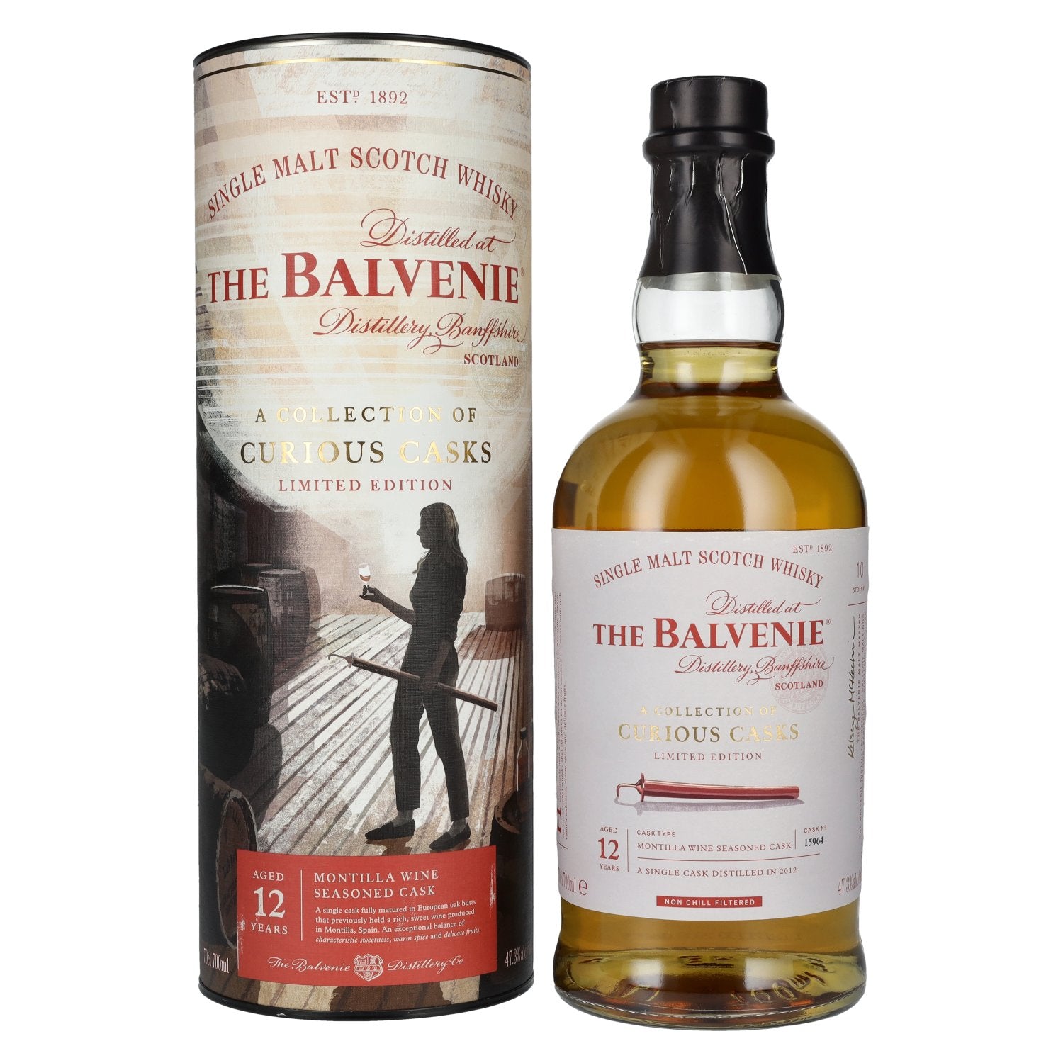 The Balvenie 12 Years Old A Collection of Curious Casks MONTILLA 47,3% Vol. 0,7l in Giftbox
