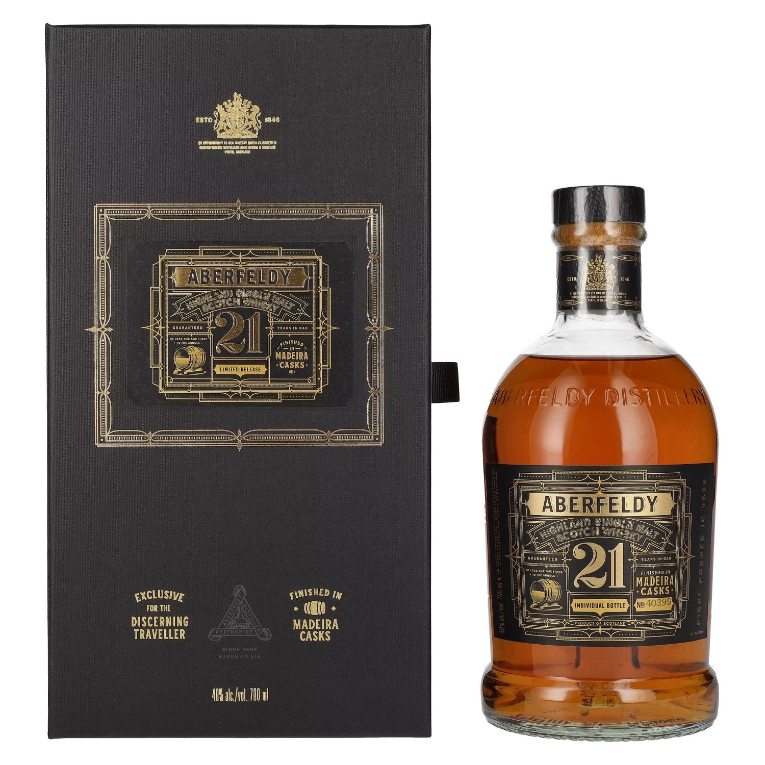 Aberfeldy 21 Years Old Highland Single Malt MADEIRA CASK FINISH 40% Vol. 0,7l in Giftbox