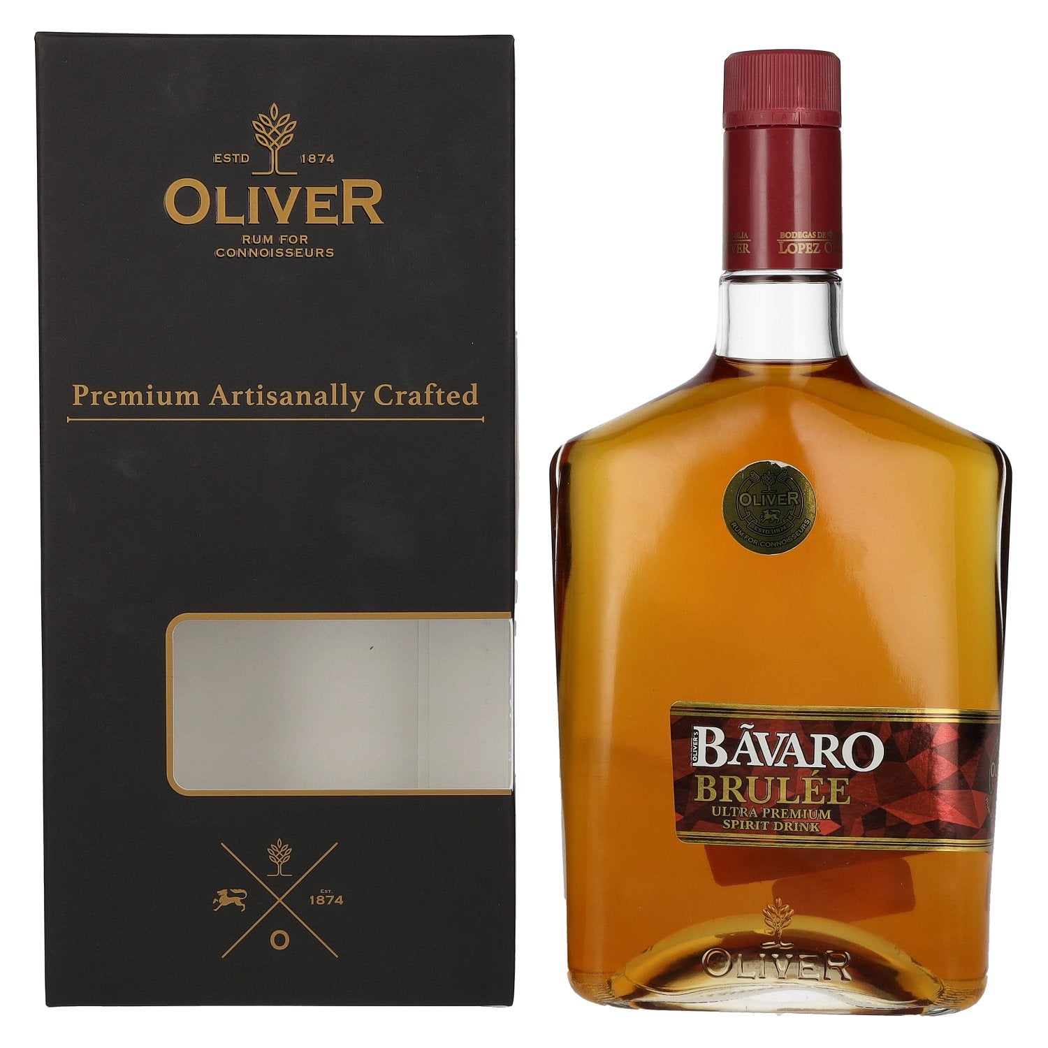 Bavaro BRULEE Ultra Premium Spirit Drink 38% Vol. 0,7l in Giftbox