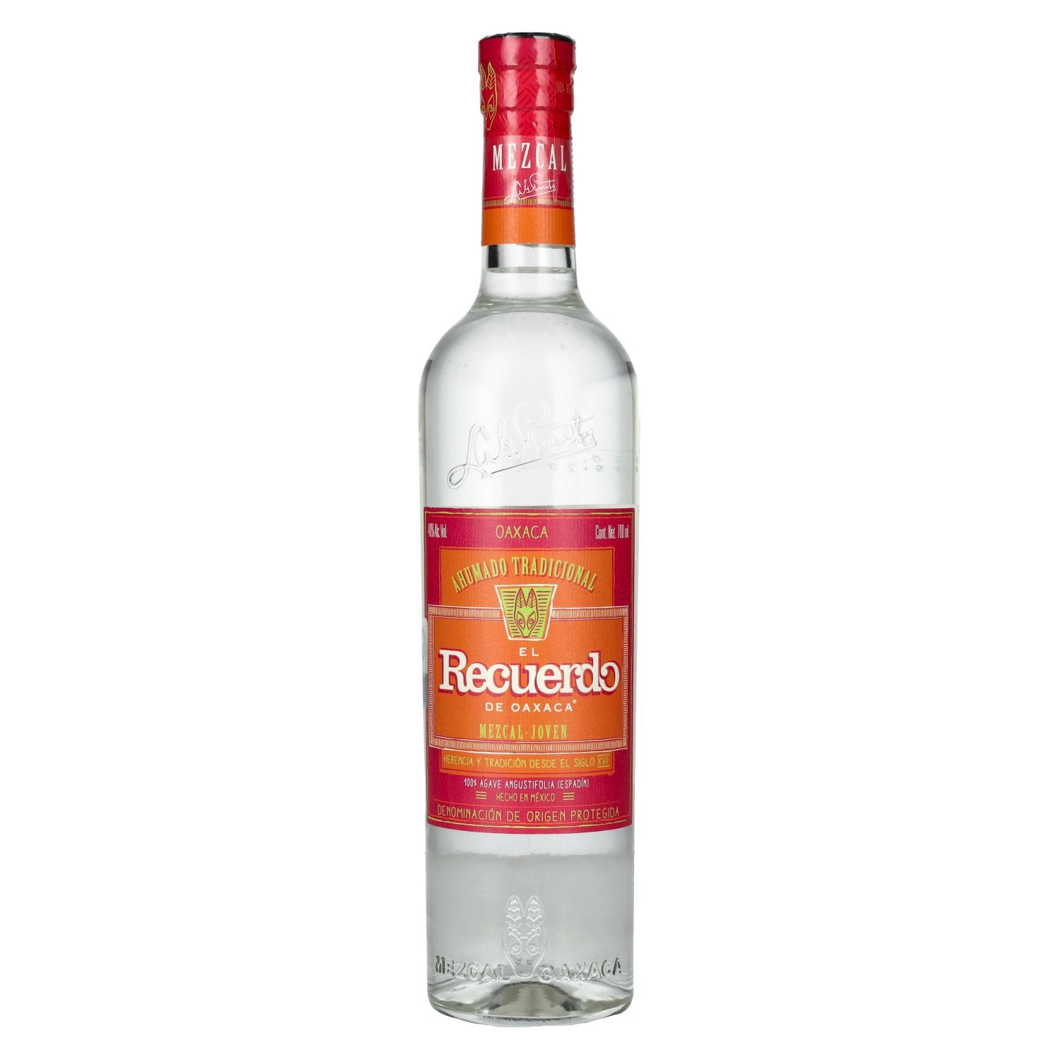 Buy El Recuerdo de Oaxaca Mezcal-Joven 100% Agave Angustifolia DOP 40% Vol.  0,7l – Mezcal Tequila – Mydrinx.shop