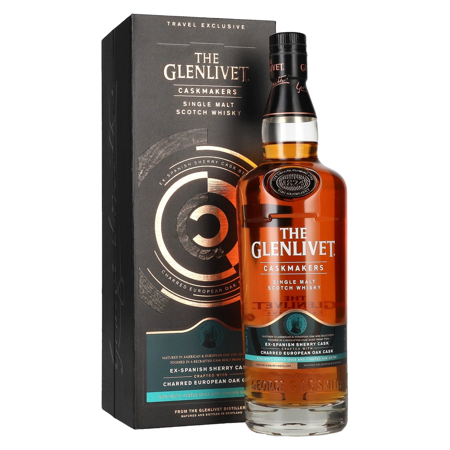 The Glenlivet CASKMAKERS Travel Exclusive ex-Spanish Sherry Cask Single Malt Whisky 40% Vol. 0,7l in Giftbox