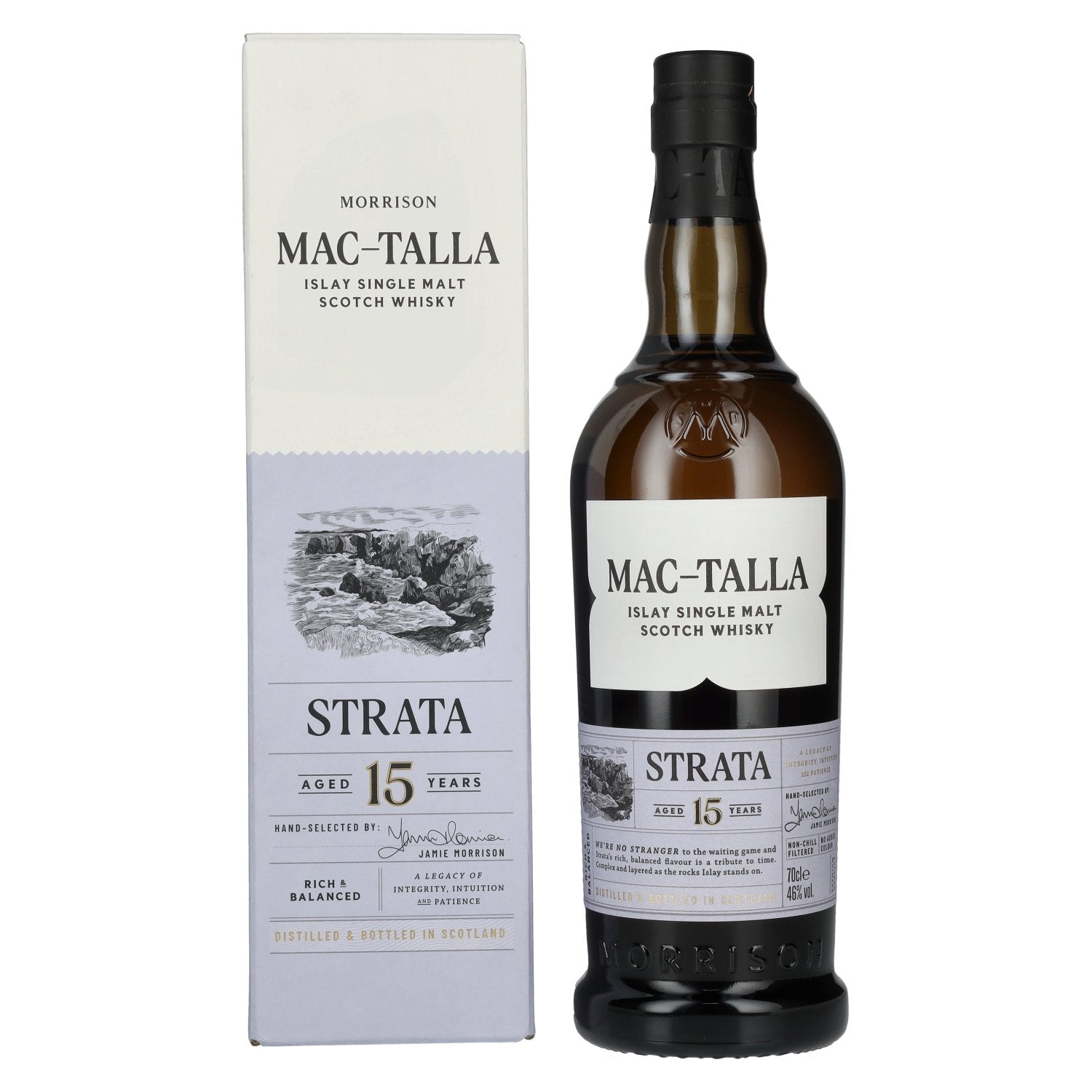 Mac-Talla Morrison 15 Years Old STRATA Islay Single Malt Whisky 46% Vol. 0,7l in Giftbox