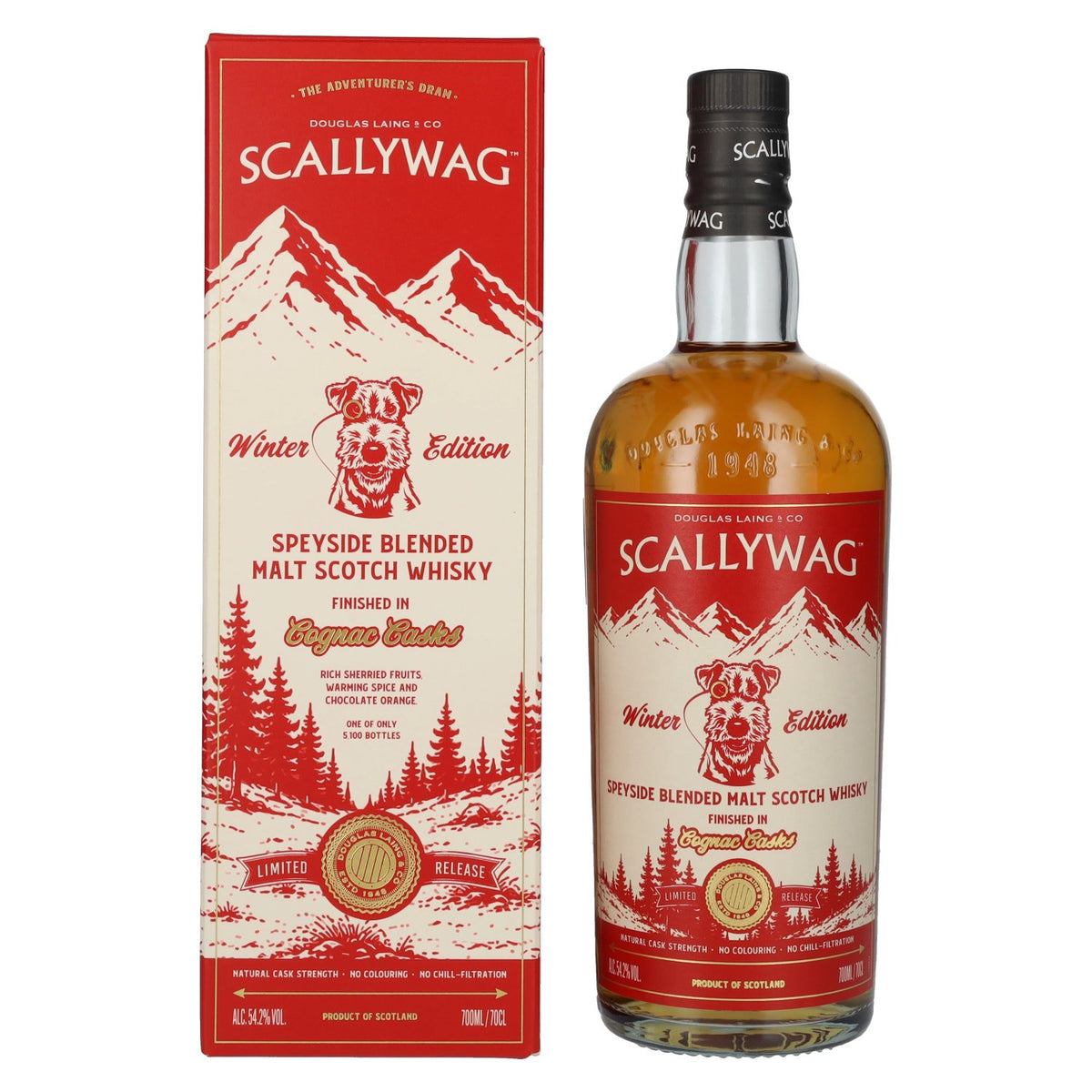 Douglas Laing SCALLYWAG Cognac Cask The Winter Edition 2026 54,2% Vol. 0,7l in Giftbox