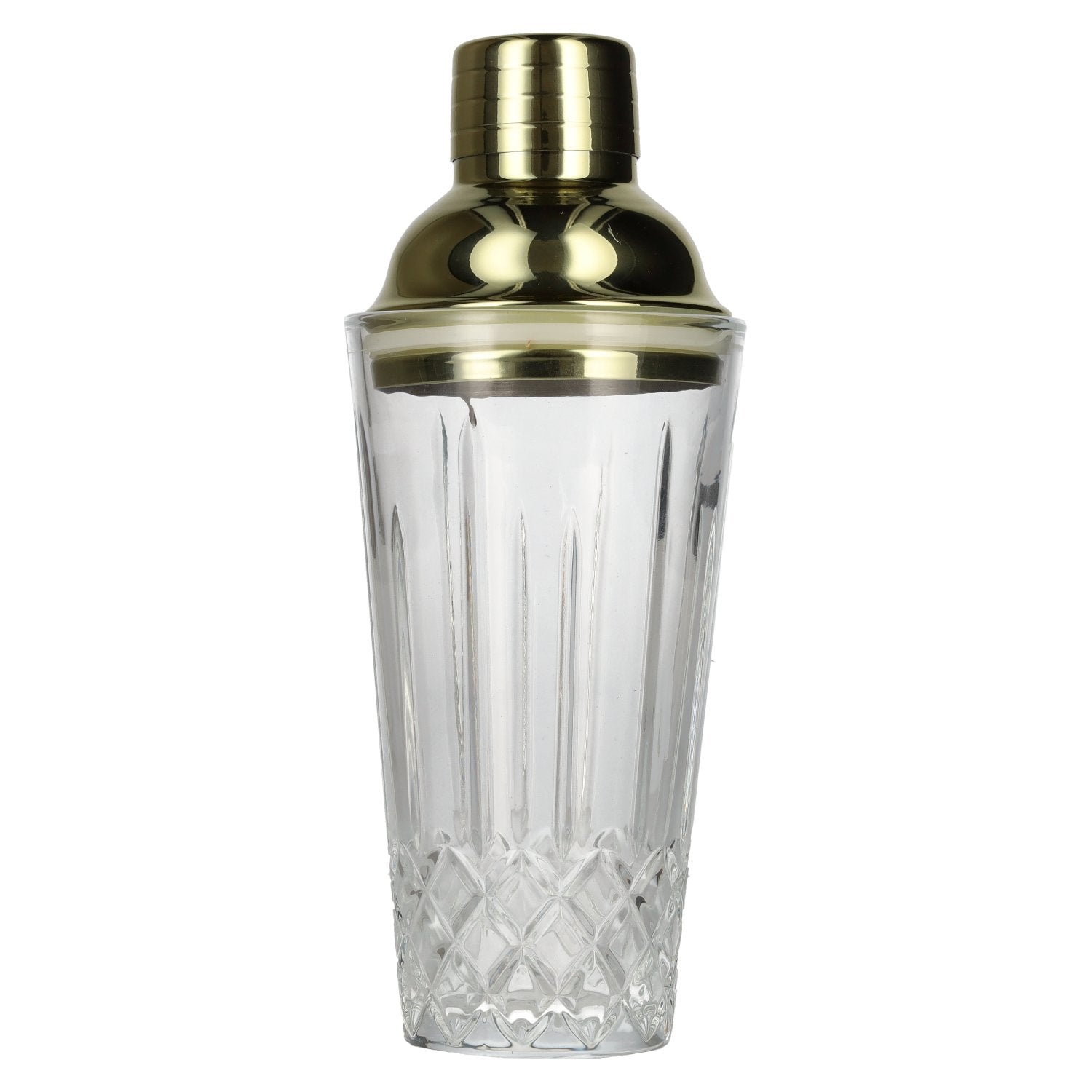Boethius glass Shaker with goldenem Deckel 425 ml