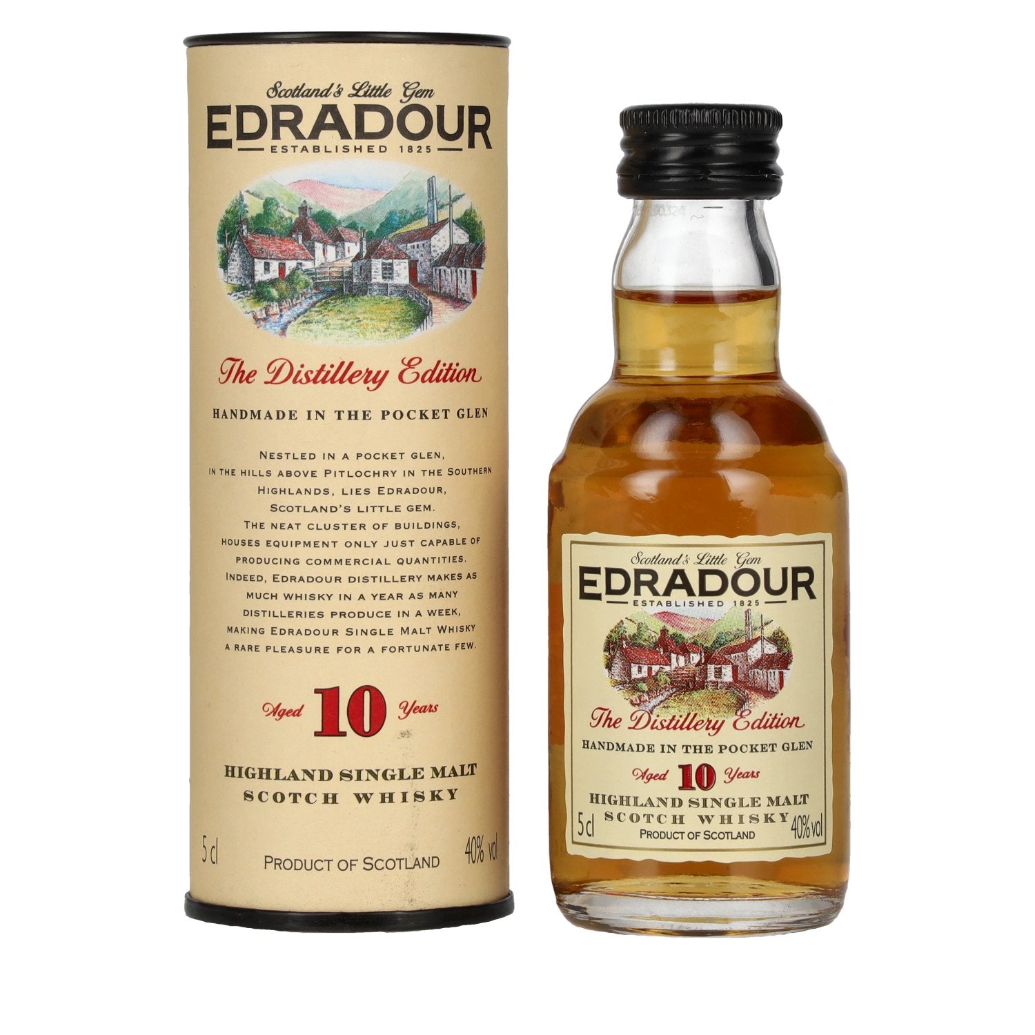 Edradour 10 Years Old 40% Vol. 0,05l in Giftbox