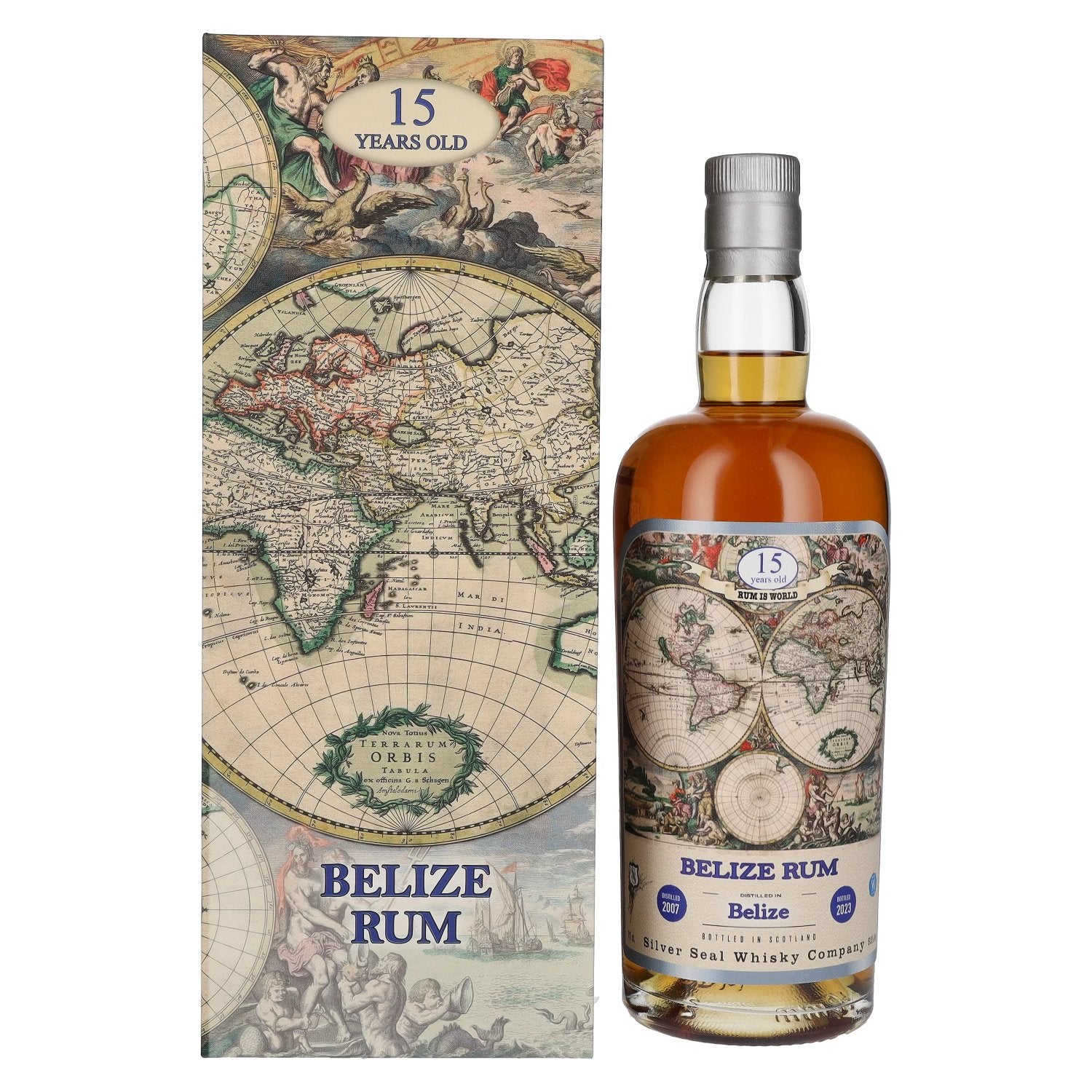 Silver Seal BELIZE Rum 15 Years Old 2007 51,5% Vol. 0,7l in Giftbox