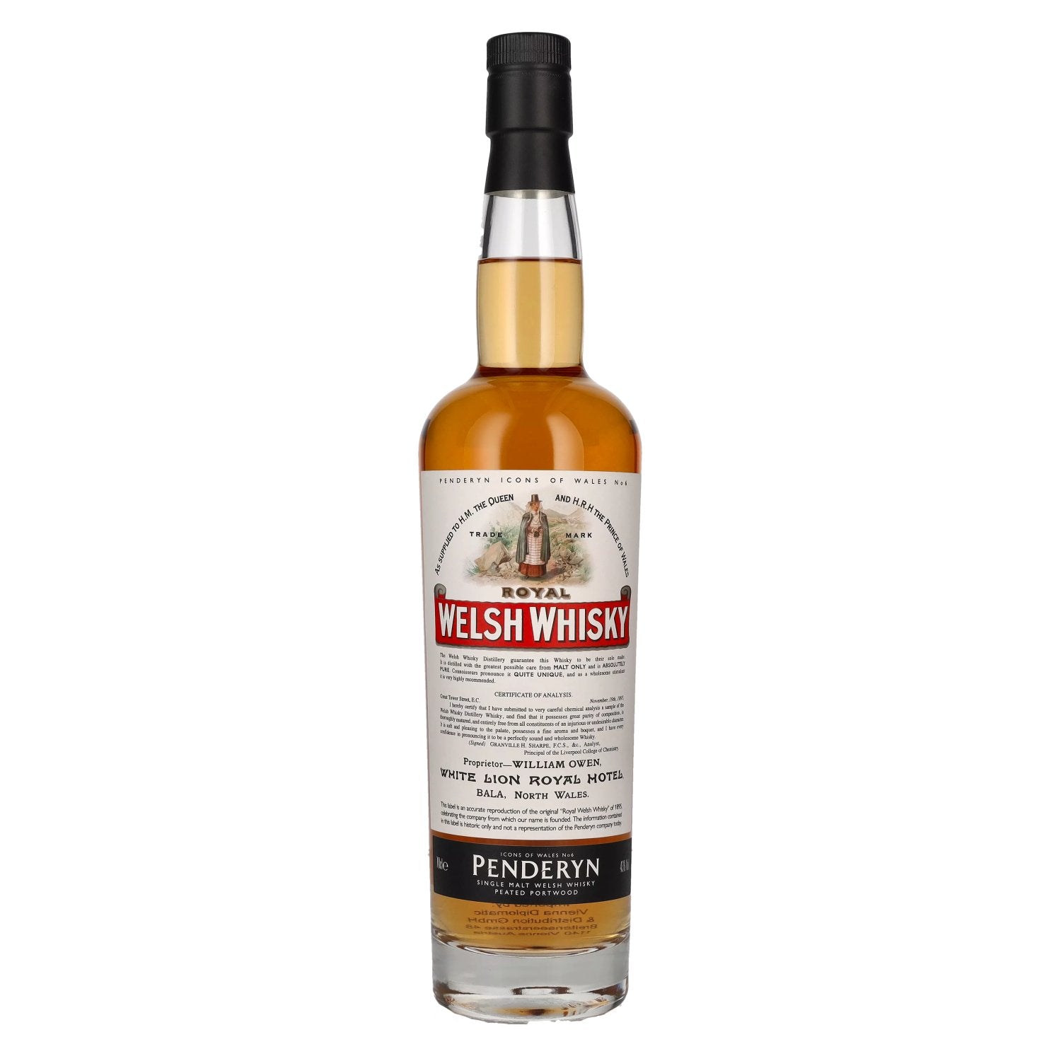 Penderyn ROYAL Welsh Whiskey Icons of Wales Nr. 6 43% Vol. 0,7l