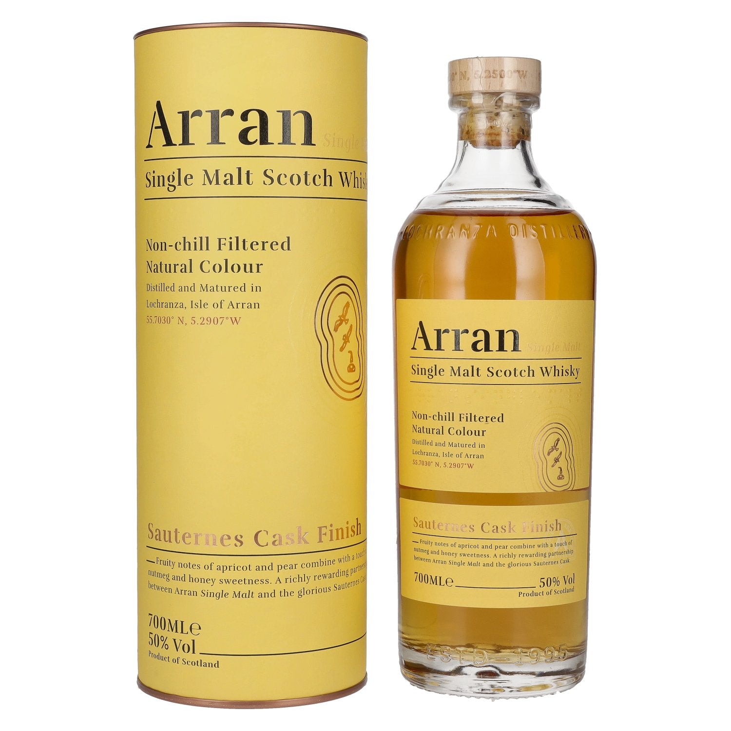 Arran Single Malt SAUTERNES CASK FINISH 50% Vol. 0,7l in Giftbox
