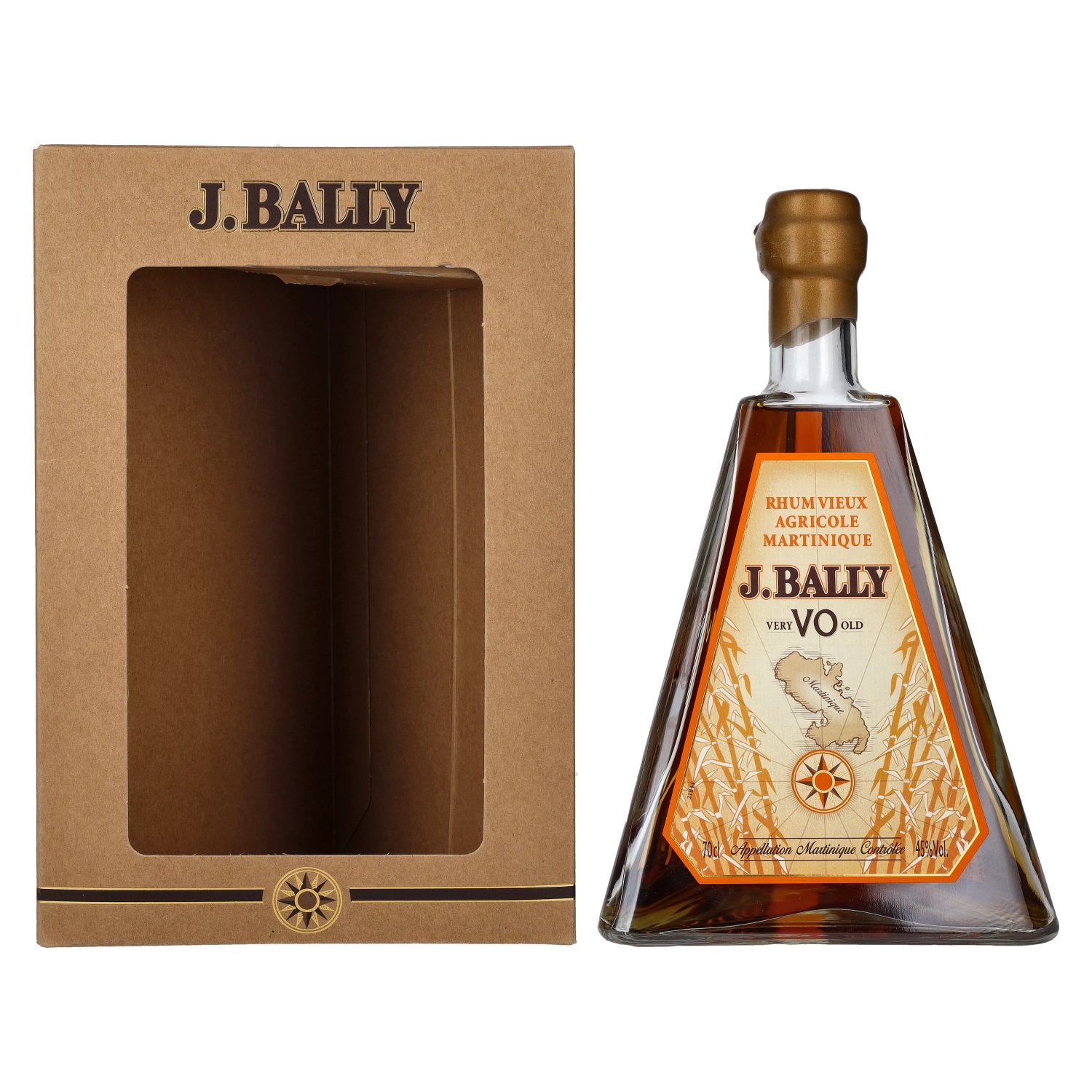 Buy J. Bally Rhum Vieux Agricole VO 45 Vol. 0 7l in Giftbox Blended Rum Mydrinx.shop