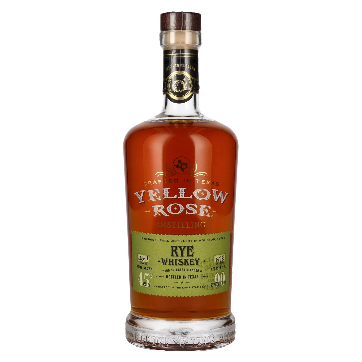 Yellow Rose RYE Whiskey 45% Vol. 0,7l