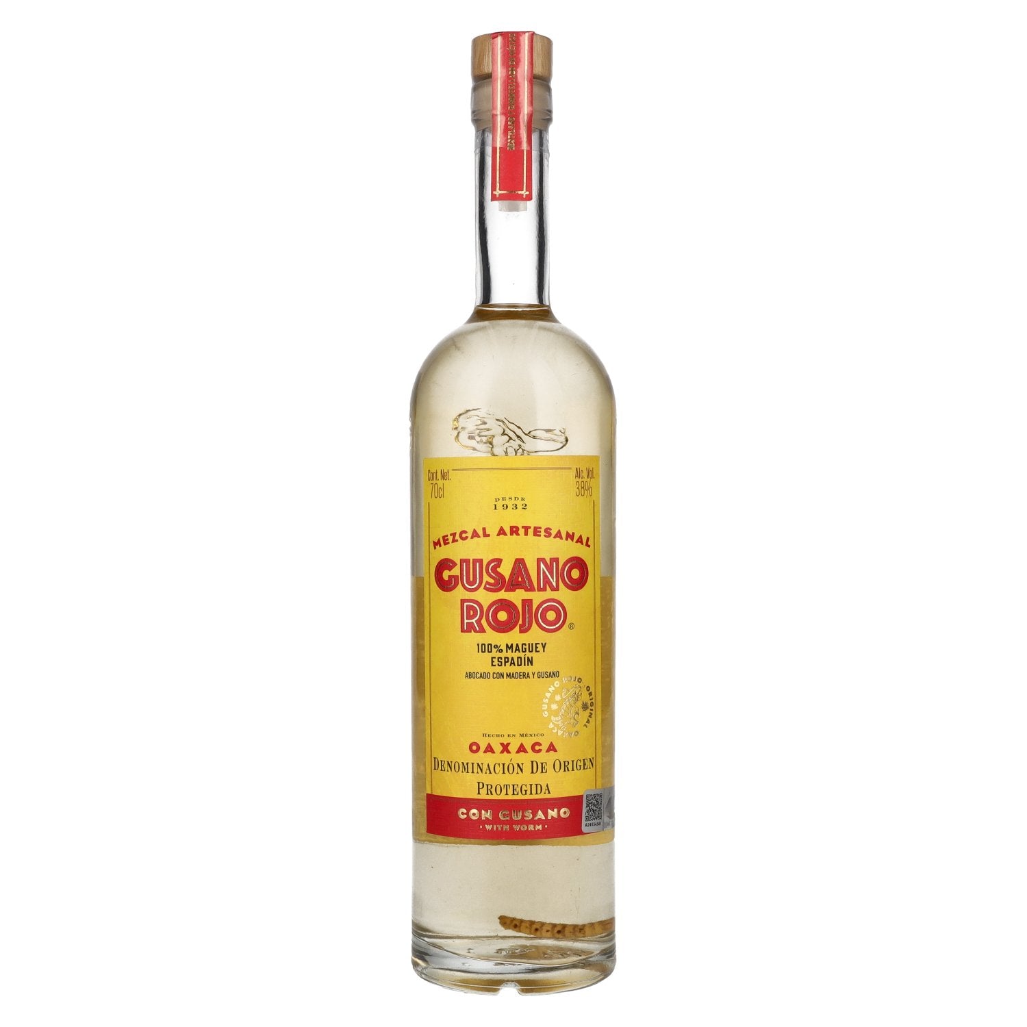 Gusano Rojo Mezcal 38% Vol. 0,7l