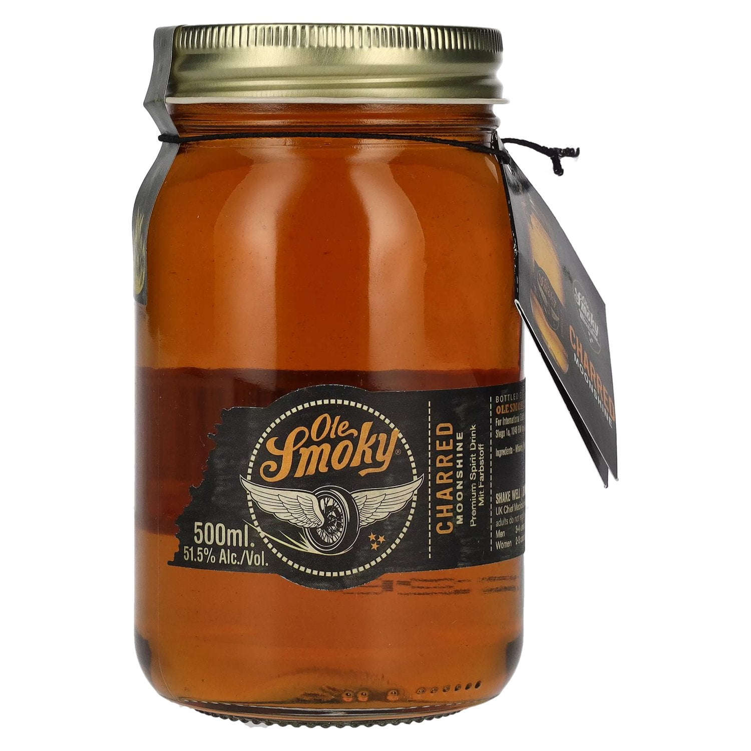 Ole Smoky Tennessee Moonshine CHARRED 51,5% Vol. 0,5l