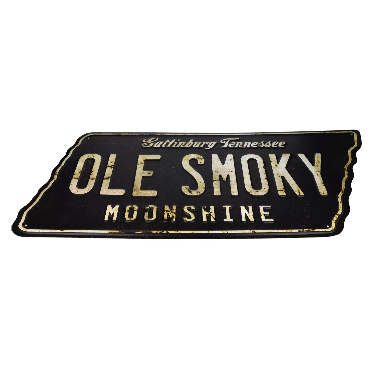 Ole Smoky Gatlinburg Tennessee Moonshine square tin sign