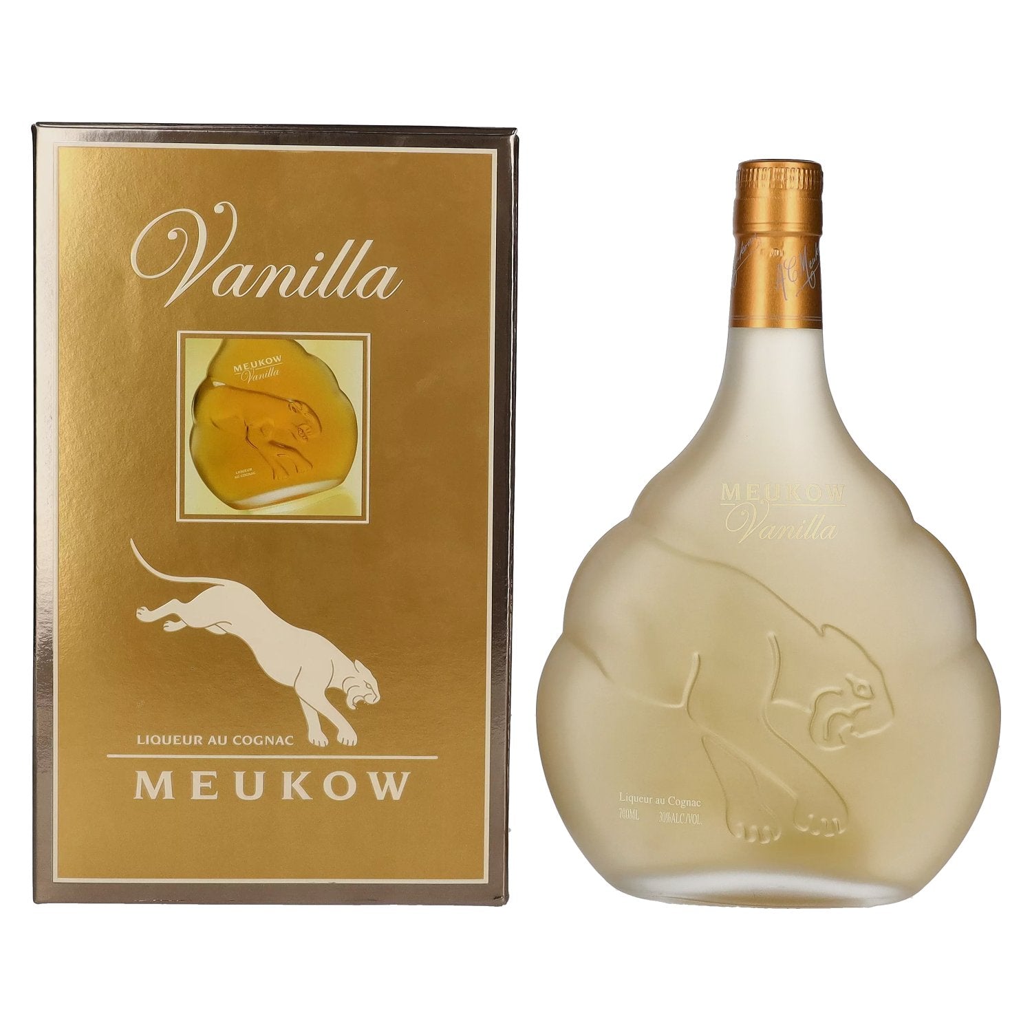 Meukow Vanilla Liqueur au Cognac 30% Vol. 0,7l in Giftbox