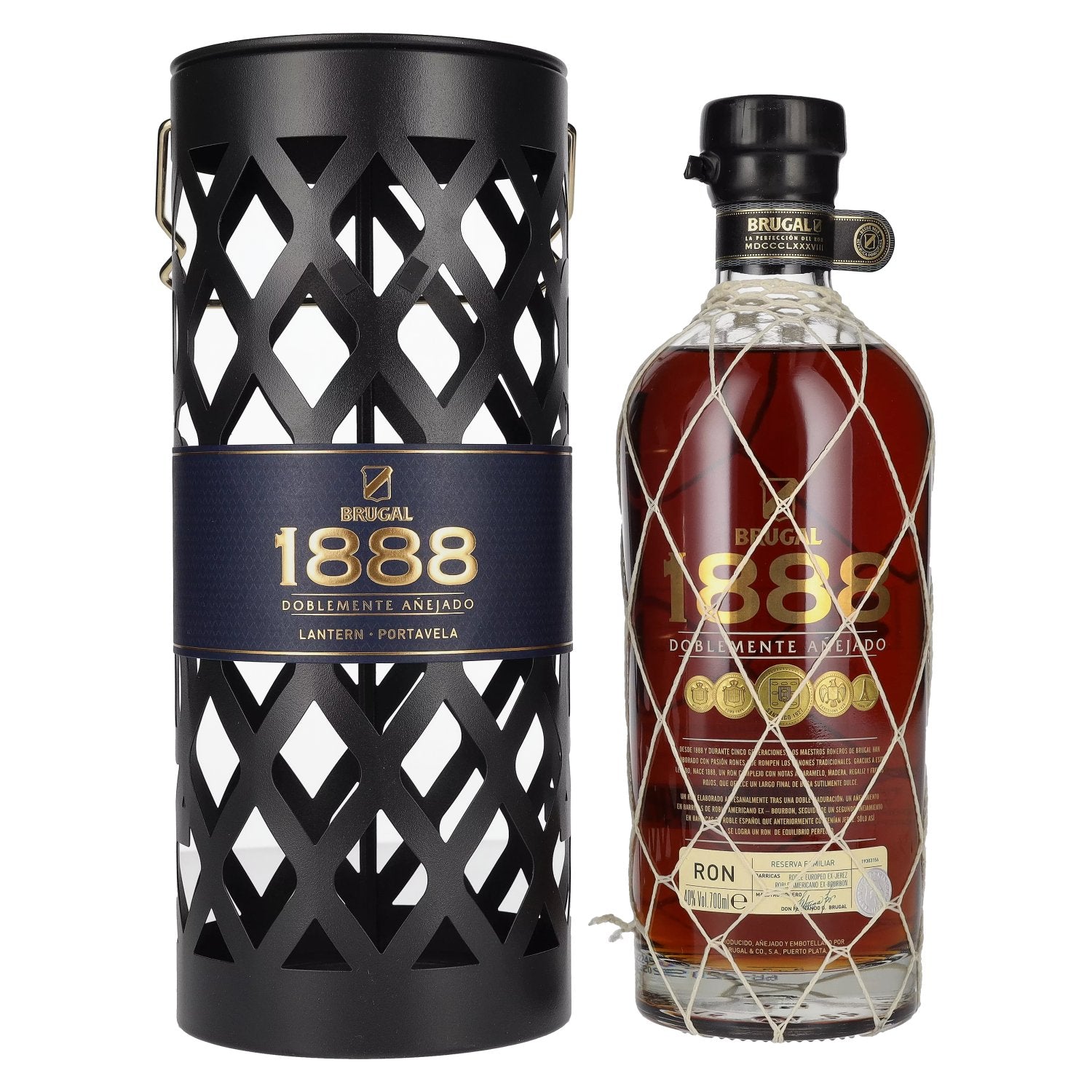 Brugal 1888 Ron Reserva Doblemente Anejado 40% Vol. 0,7l in Laternenbox