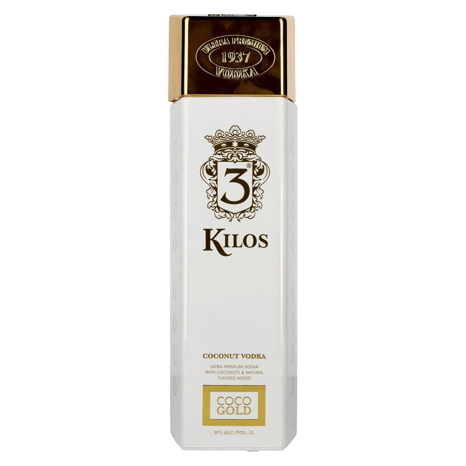 3 Kilos COCO GOLD Coconut Vodka 30% Vol. 1l