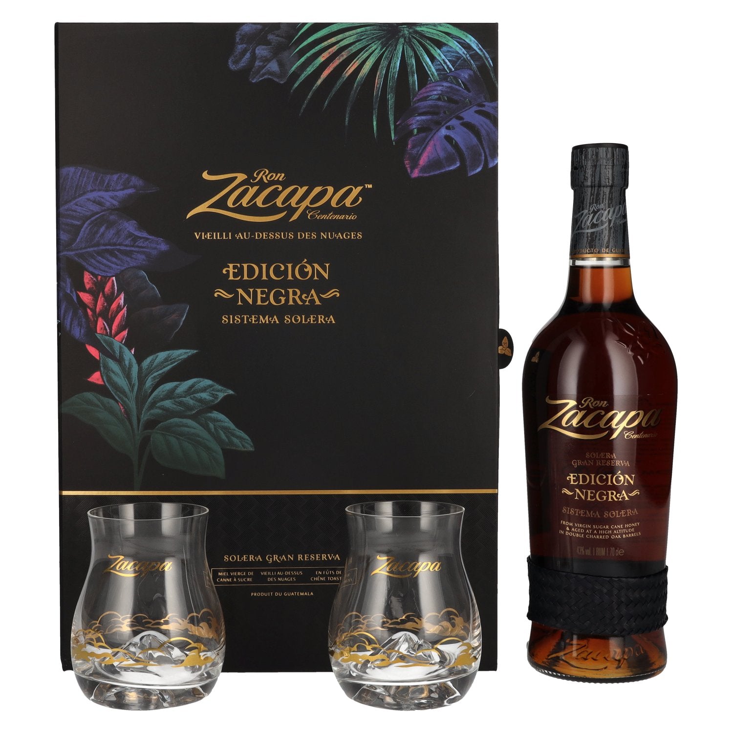 Ron Zacapa Centenario 23 SISTEMA SOLERA Gran Reserva Limited Edition Design 40% Vol. 0,7l in Giftbox with 2 glasses