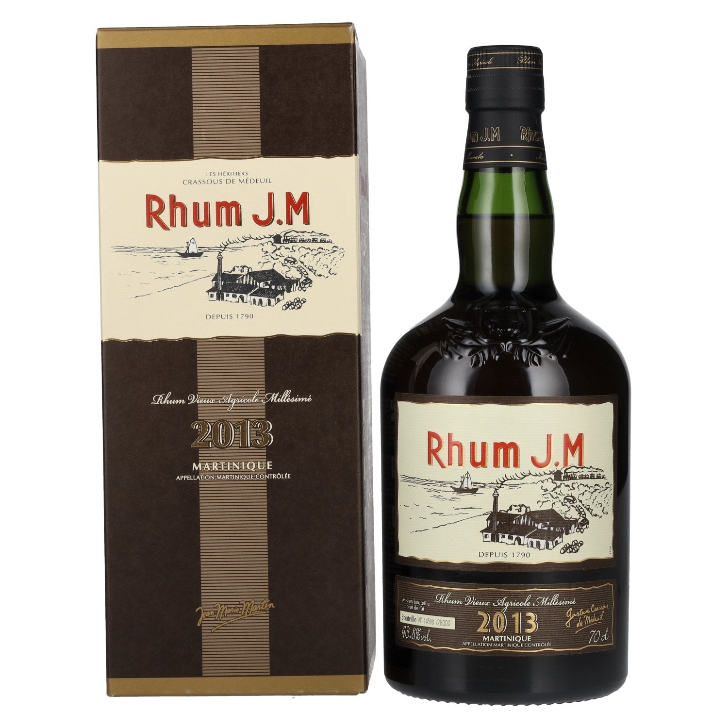 Rhum J.M Vieux Agricole Millesime 2013 43,8% Vol. 0,7l in Giftbox