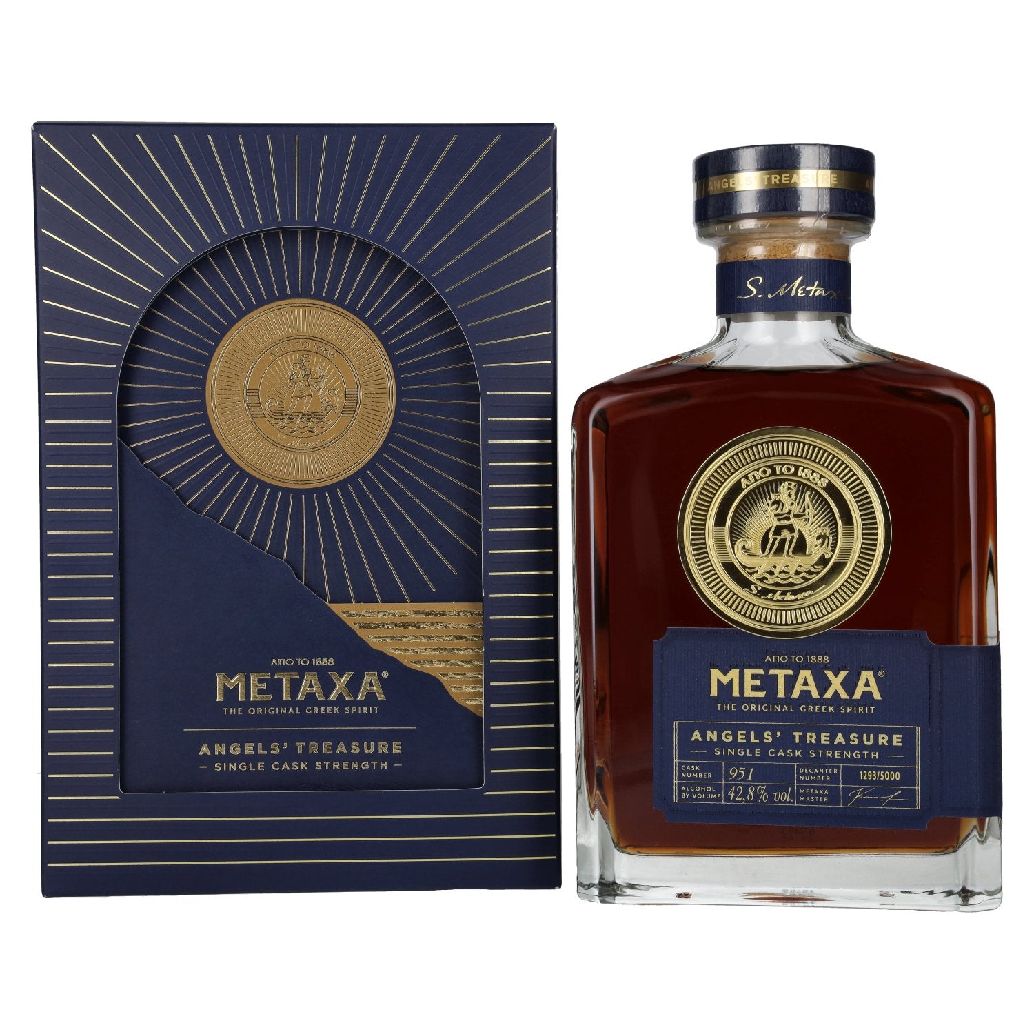 Metaxa Angels' Treasure Single Cask Strength 42,8% Vol. 0,7l in Giftbox