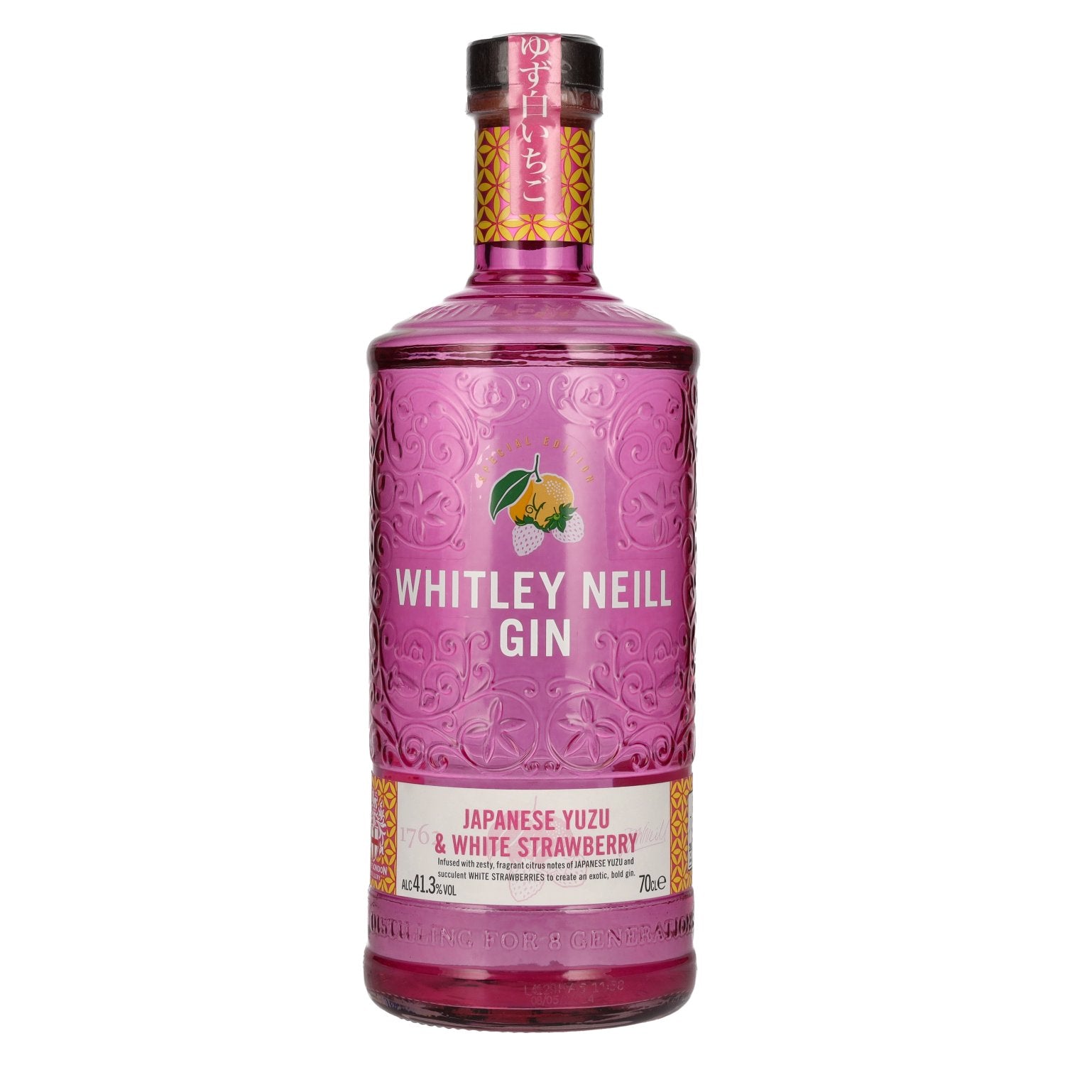 Whitley Neill JAPANESE YUZU & WHITE STRAWBERRY GIN 41,3% Vol. 0,7l