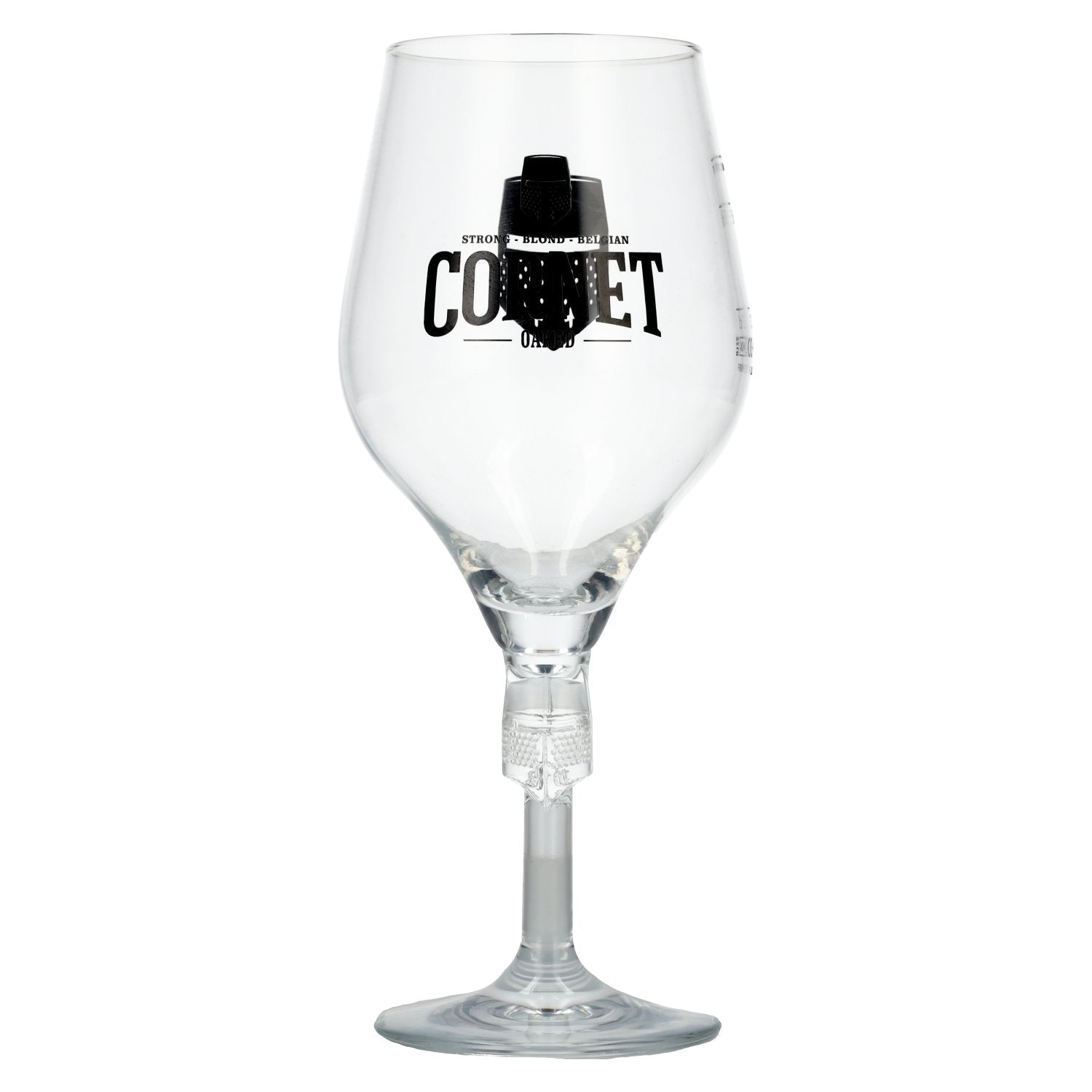 Cornet glass with calibration