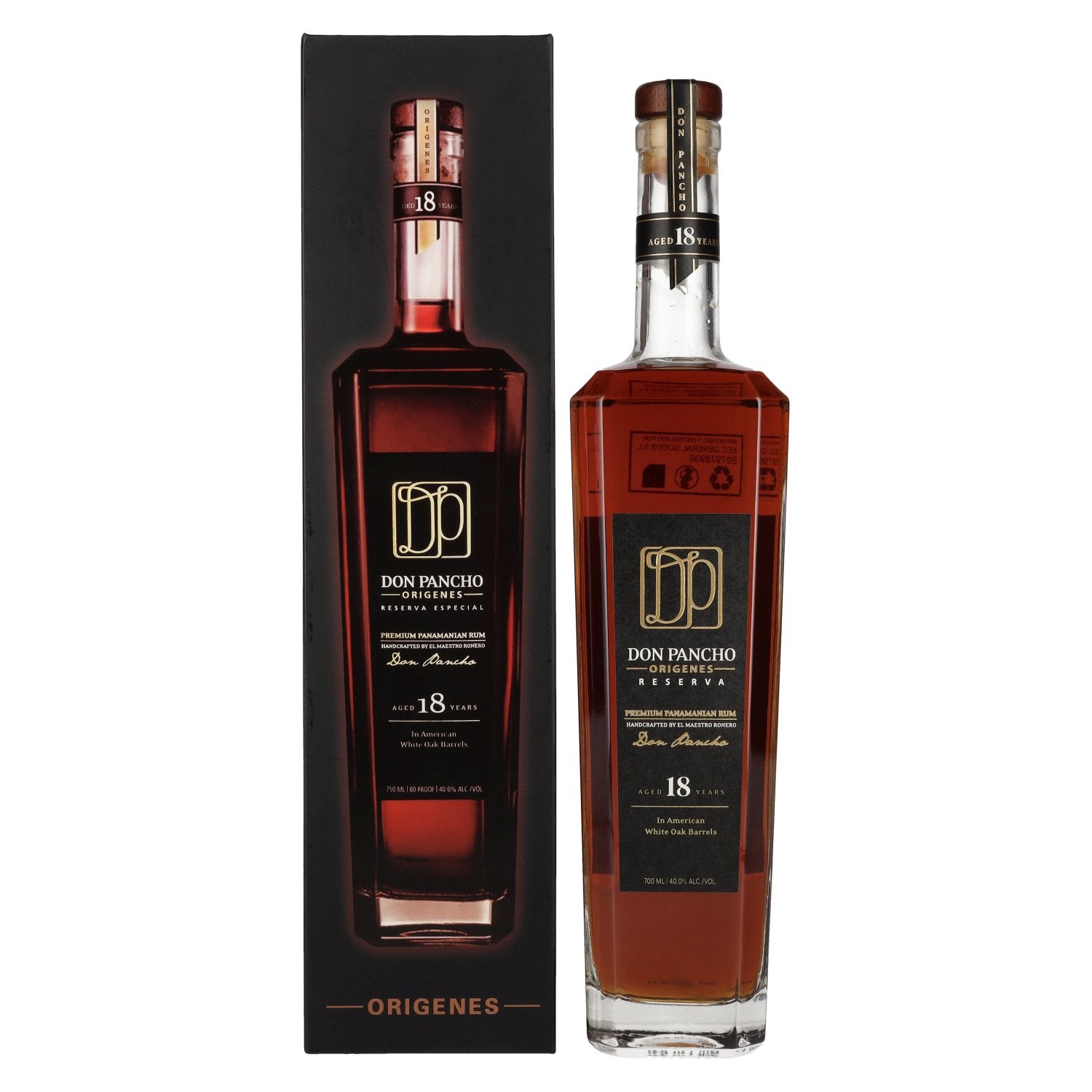 Don Pancho ORIGINES 18 Years Old Premium Panama Rum 40% Vol. 0,7l