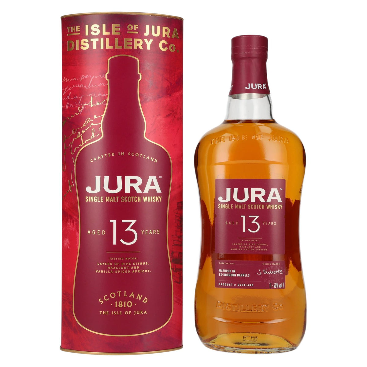 Jura 13 Years Old Single Malt Scotch Whisky 40% Vol. 1l in Giftbox