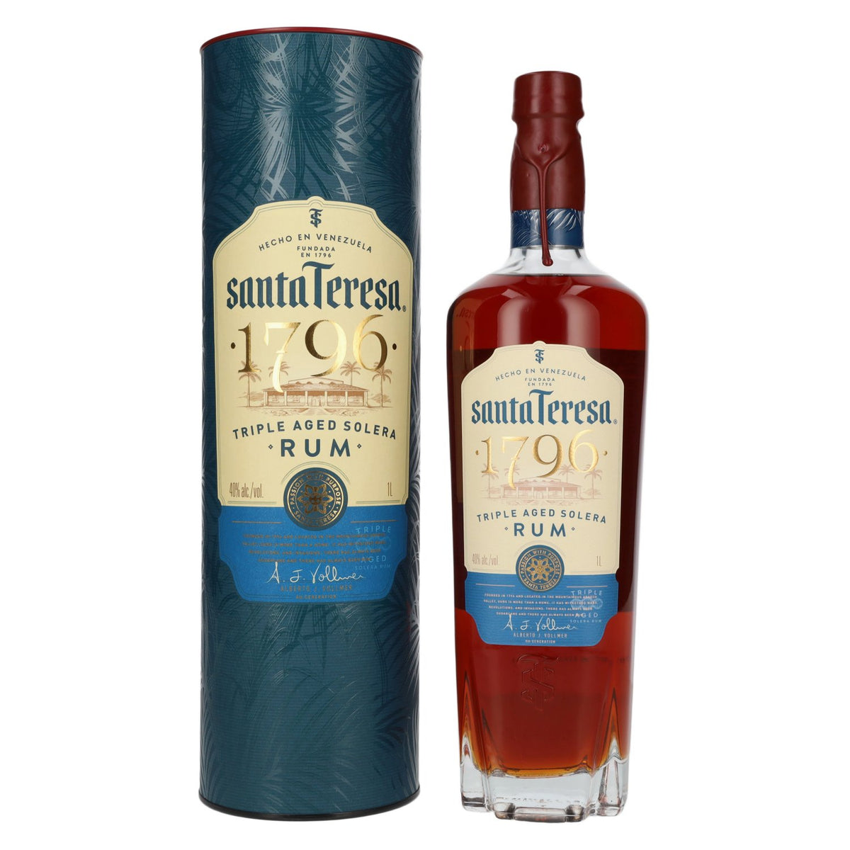 Santa Teresa 1796 Triple Aged Solera Rum 40% Vol. 1l in Giftbox