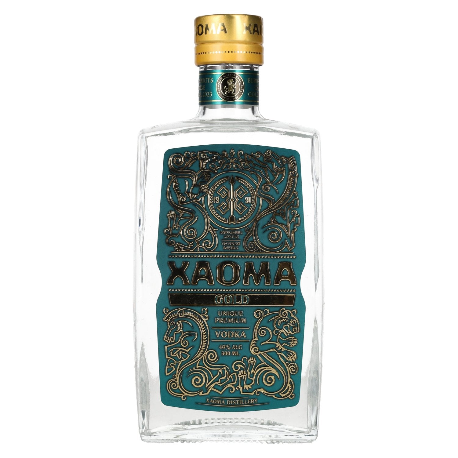 XAOMA Gold Premium Vodka 40% Vol. 0,5l