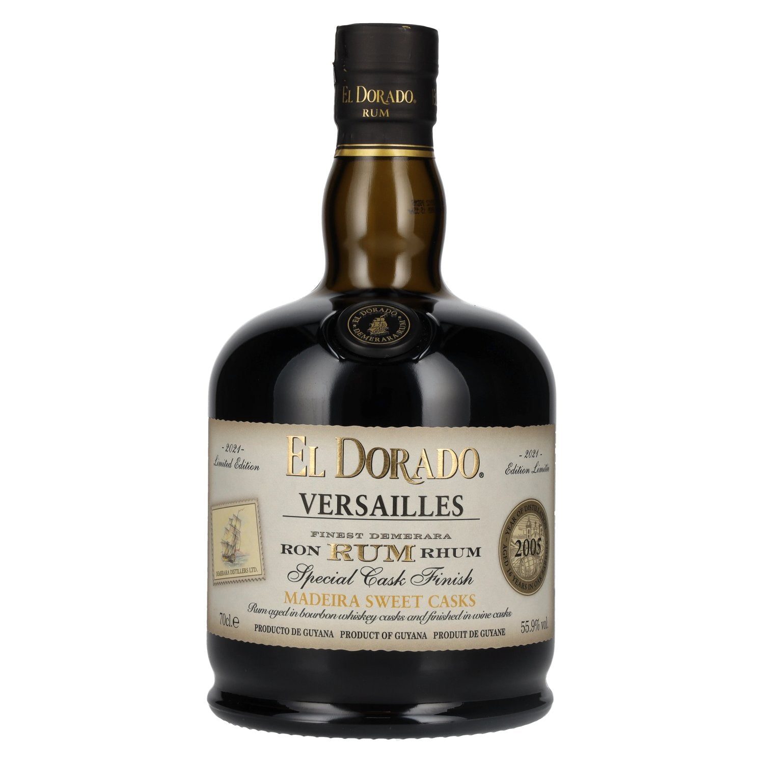 El Dorado Rum VERSAILLES Special Madeira Sweet Casks 2005 55,9% Vol. 0,7l