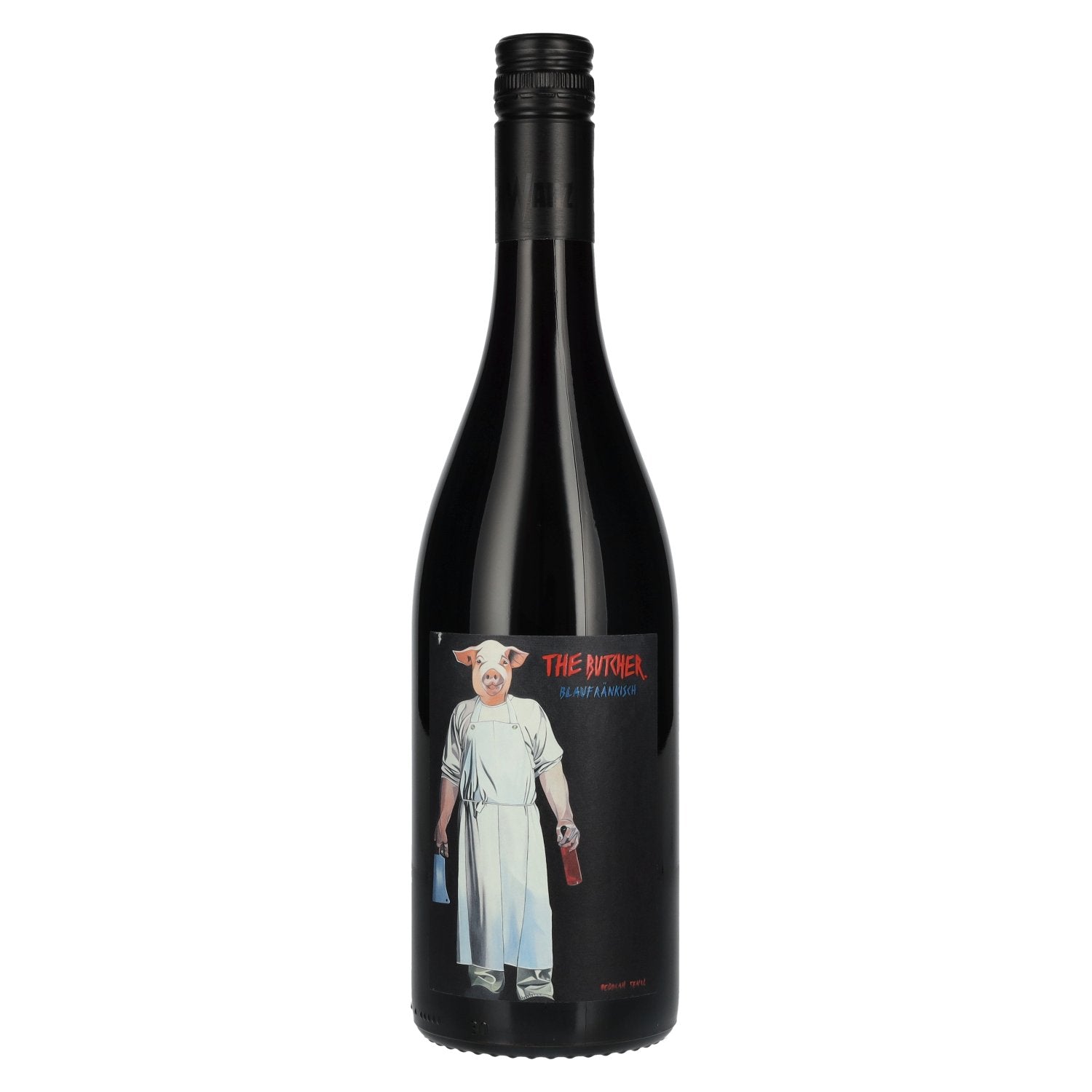 Schwarz THE BUTCHER Blaufraenkisch 2021 13% Vol. 0,75l