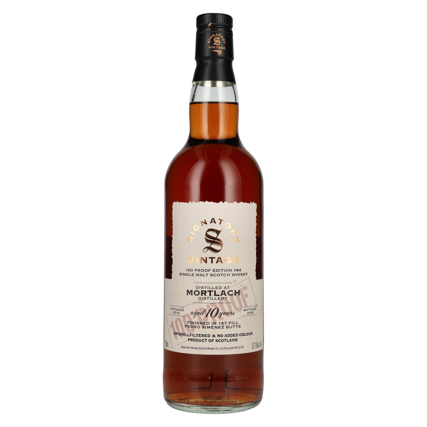 Buy Signatory Vintage 100 Proof Edition MORTLACH 10 Years Old