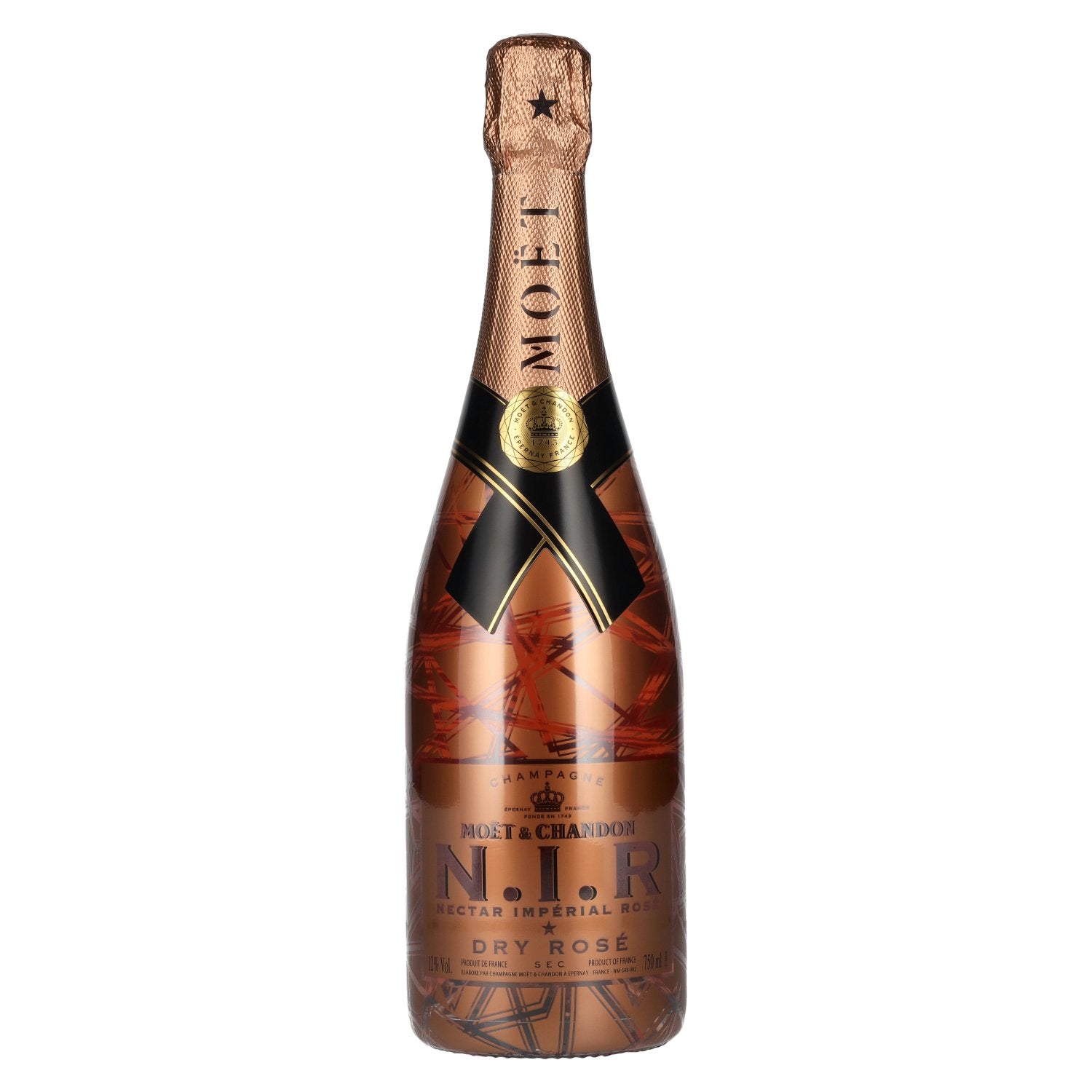 Moet & Chandon Champagne N.I.R. Dry Rose Sec Luminous Edition 12% Vol. 0,75l